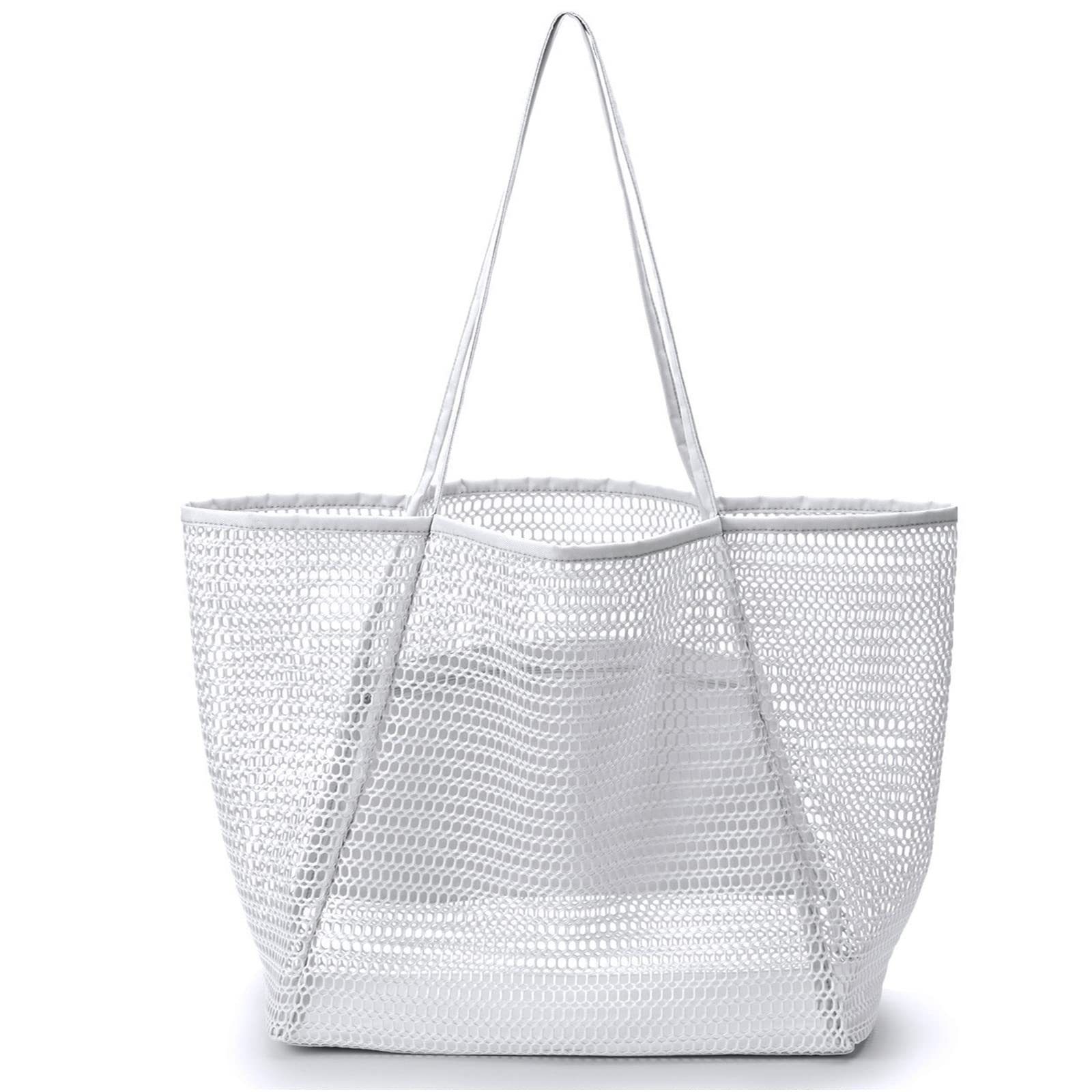 Stylish Women's Mesh Beach Tote Bag - Large Summer Shoulder Bag for Vacation, Travel, and Outdoor Activities | Lightweight & Spacious Hobo Purse for Shopping, Beach, and Daily Use