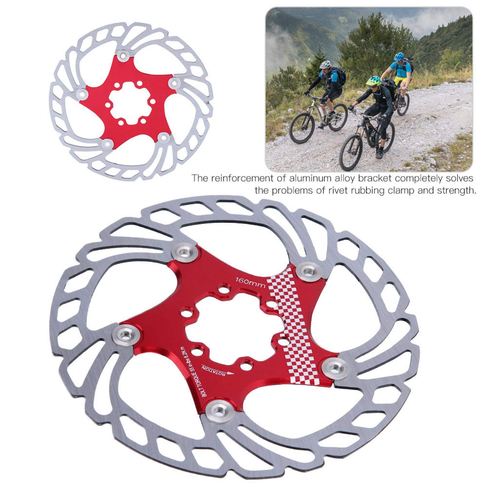 EVTSCAN 203mm Bike Disc Brake Rotor - Floating 6-Bolt Disc Brake for Mountain Bikes & Road Bikes - High-Performance Cycling Accessory for Downhill, Trail Riding and Commuting
