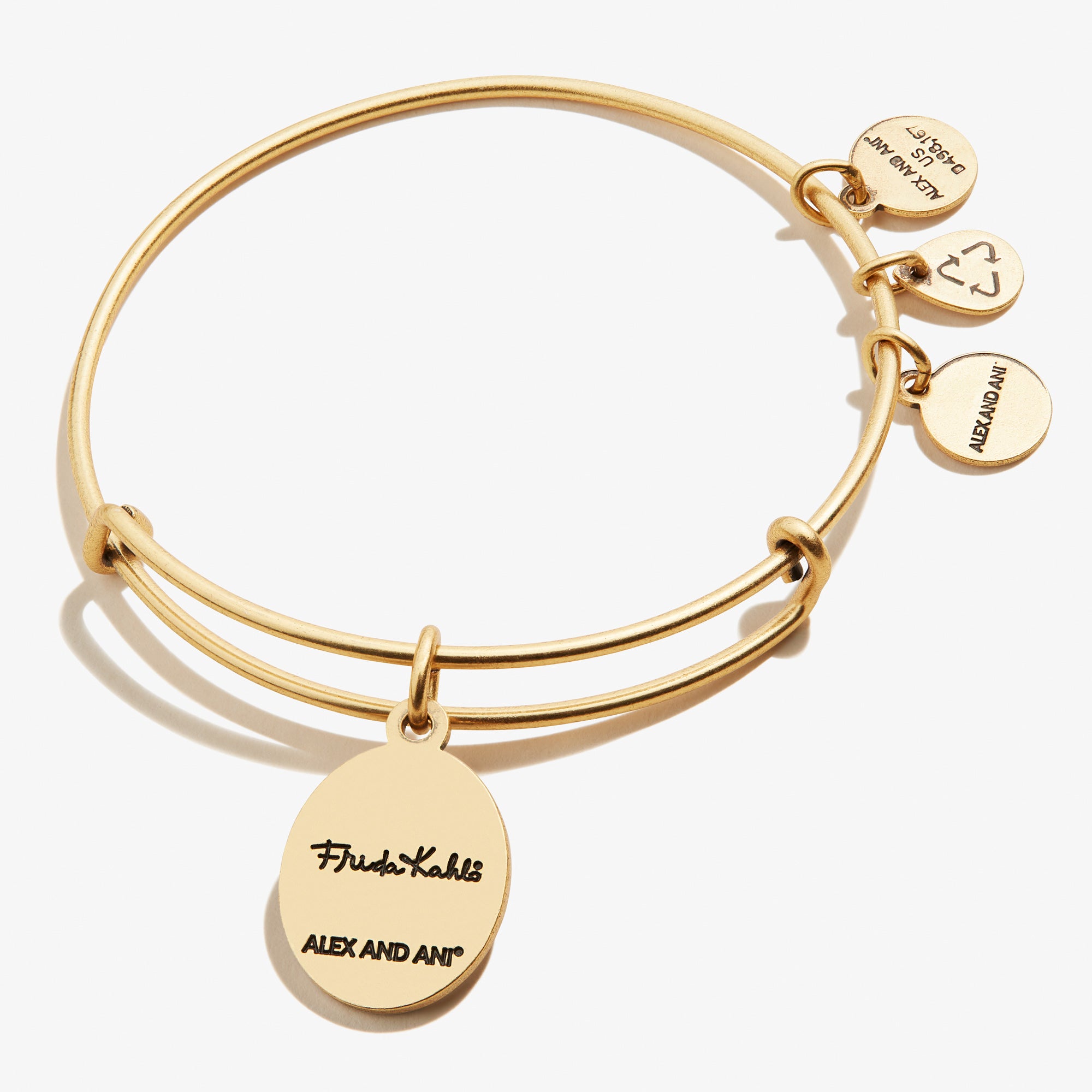 Frida Kahlo Portrait Charm Bangle Bracelet - Mexican Artist Inspired Jewelry for Women - Perfect for Boho Fashion, Art Lovers & Gift Giving