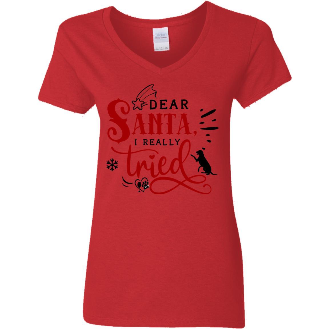 WineyBitches.Co Women's 5.3 oz V-Neck T-Shirt - Soft Cotton Casual Tee for Everyday Wear, Lounging & Outfits
