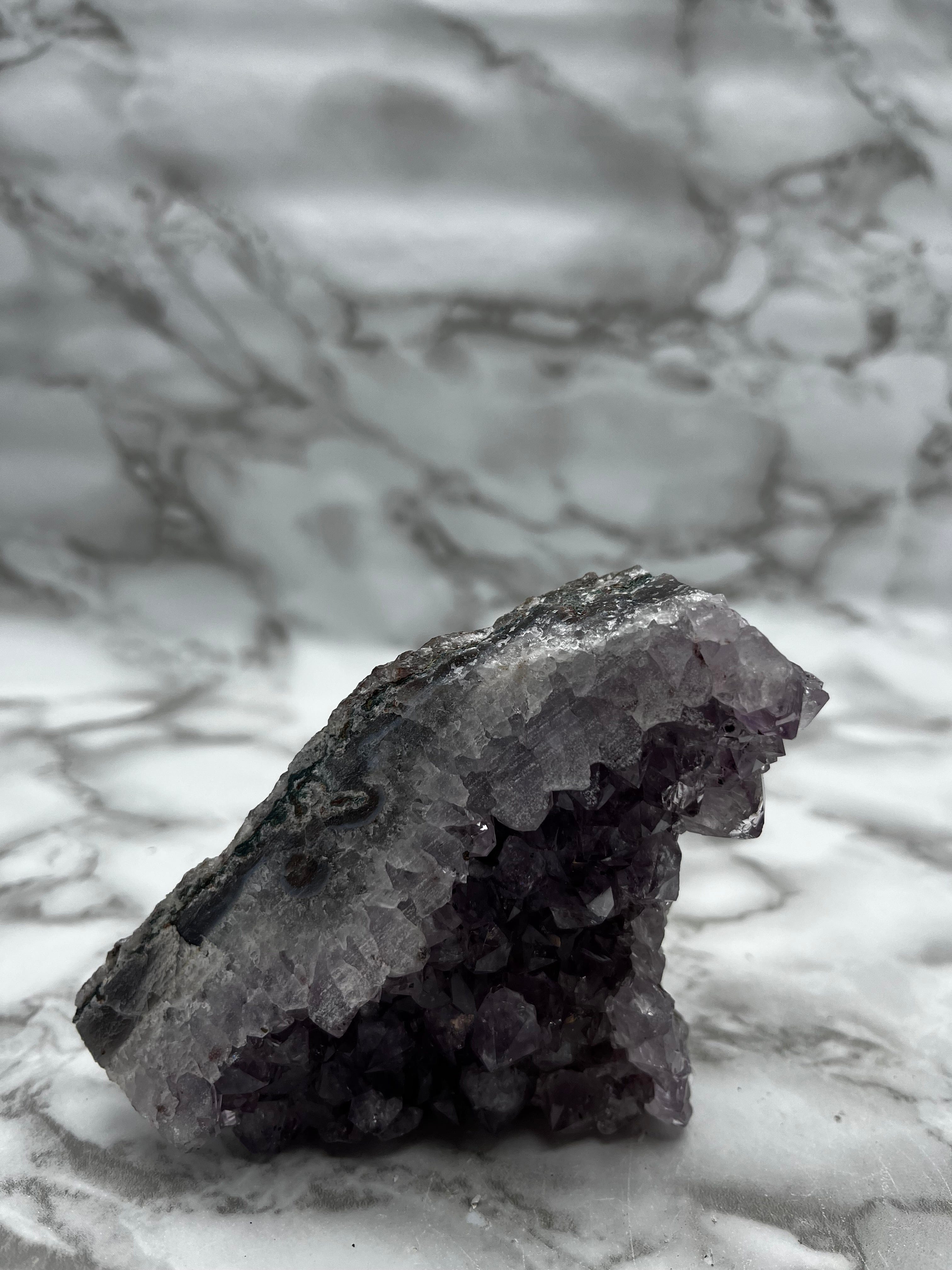 Natural Amethyst Cluster Specimen - Raw Purple Crystal Healing Stone for Meditation, Home Decor & Spiritual Gifts