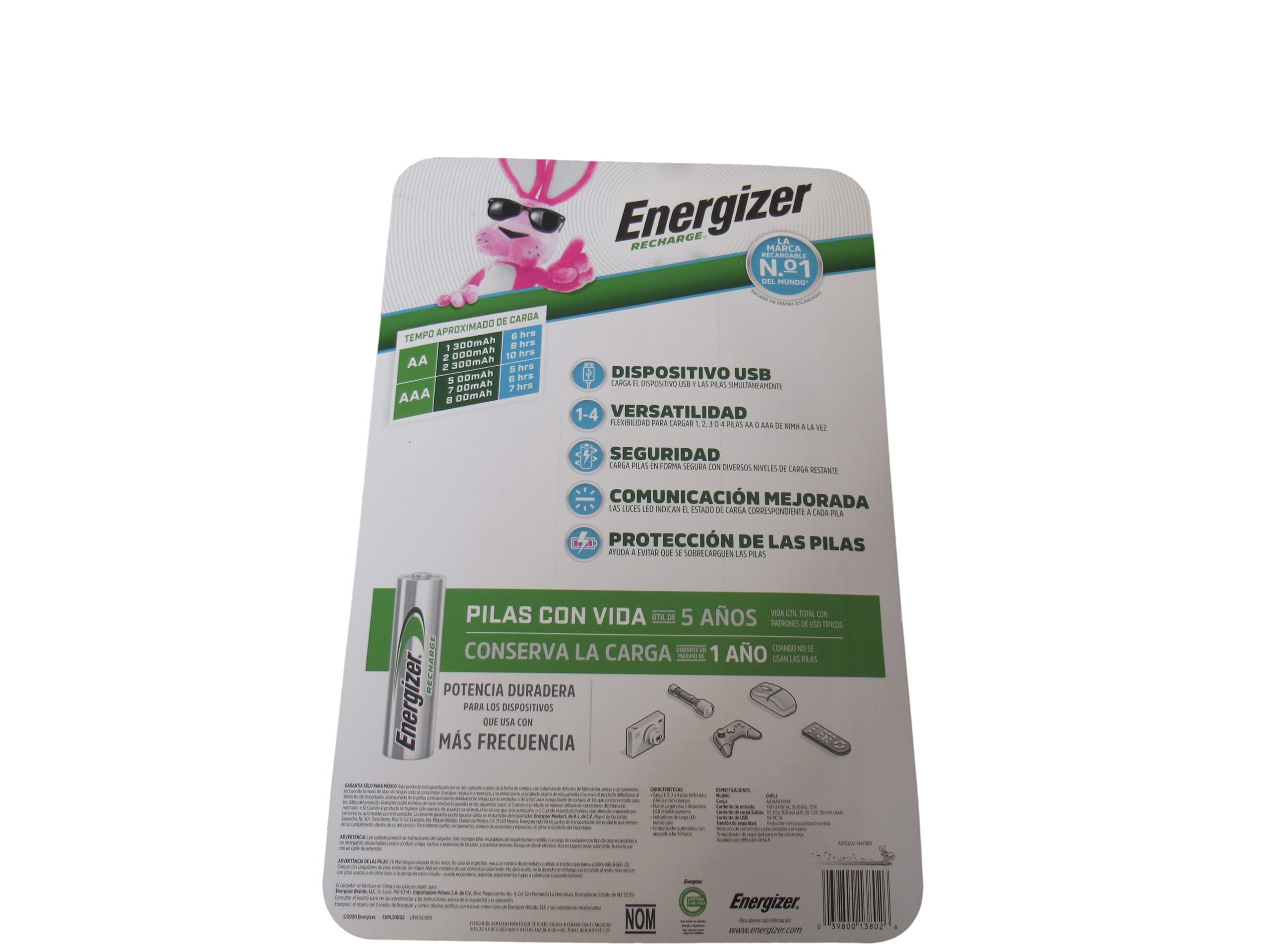 Energizer Rechargeable AA Batteries - 6 Pack & 4 Pack with Charger | High-Performance NiMH Rechargeable Batteries for Cameras, Toys, Flashlights & Electronics