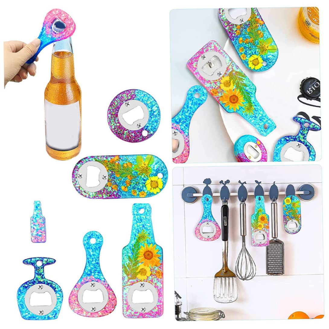 Premium Silicone Resin Mold Opener - Corkscrew & Bottle Opener for Beer, Wine & DIY Crafts - Perfect for Home Brewing, Resin Art Projects & Bar Accessories