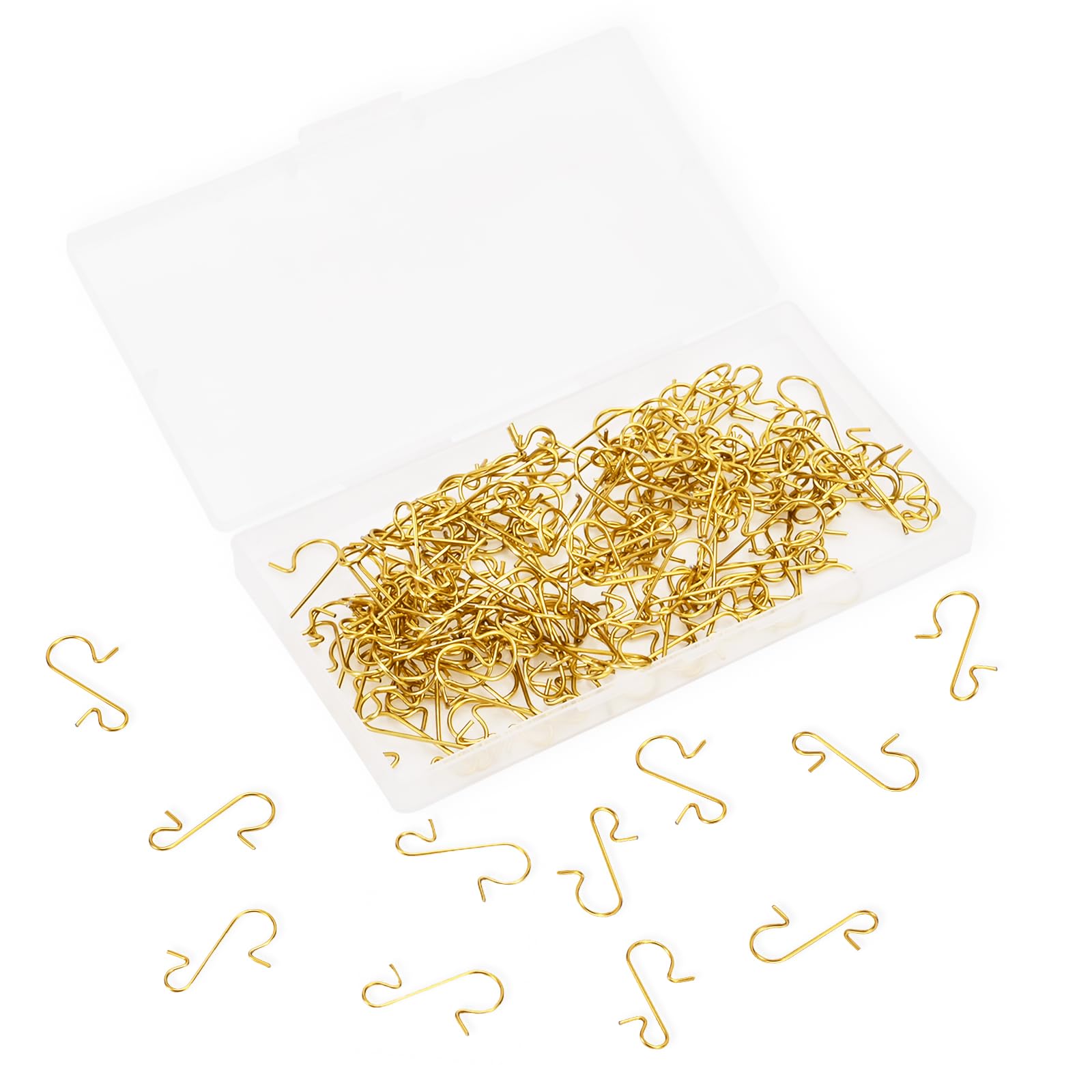 150 Pcs Christmas Ornament Hooks - Heavy Duty Non-Slip Tree Hangers for Xmas Decorations, Includes Storage Box - Perfect for Holiday Decorating, Gift Wrapping & Party Decor