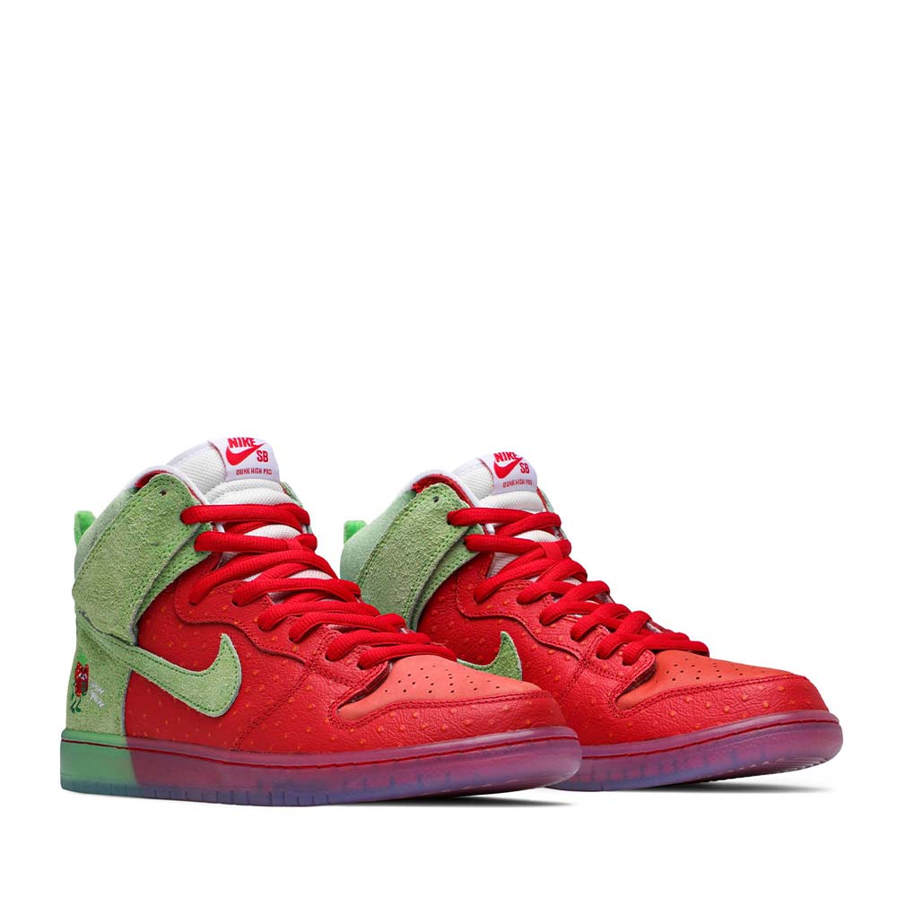 Nike SB Dunk High Strawberry Cough Sneakers - New & Authentic - Perfect for Skateboarding & Streetwear Fashion