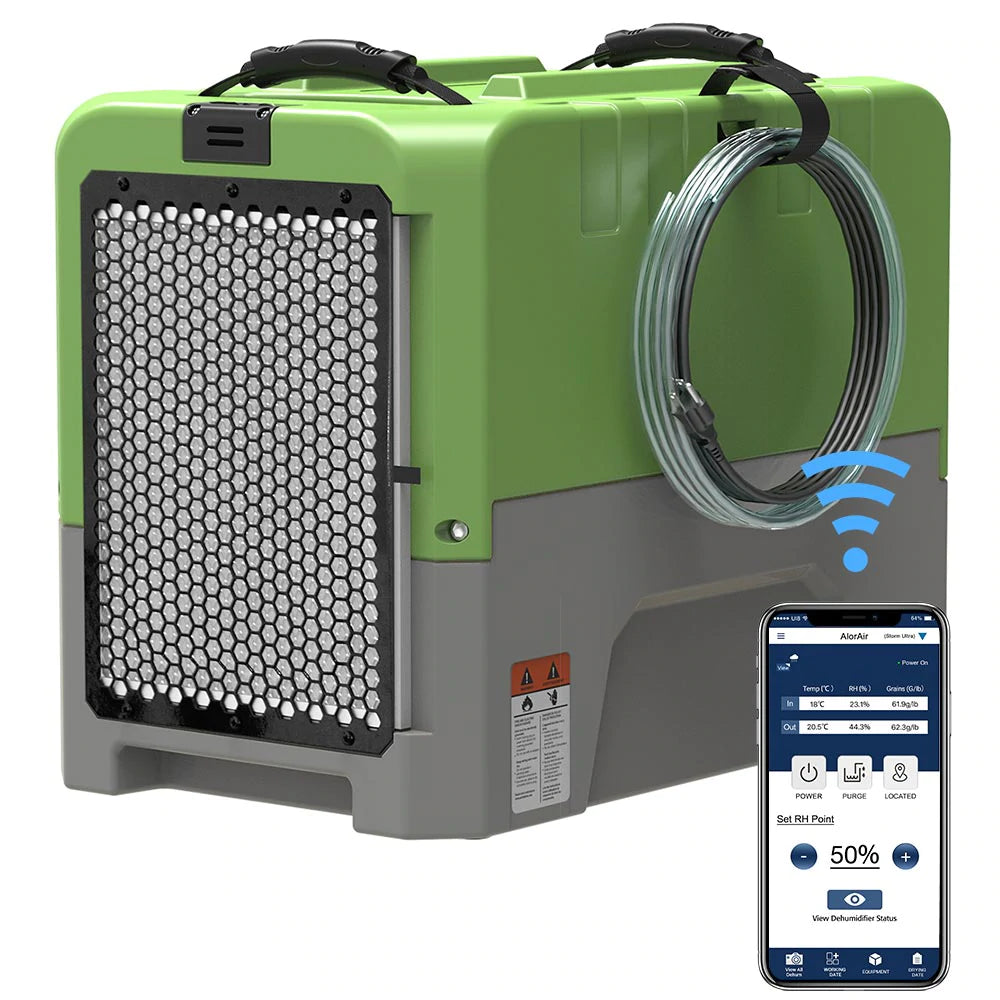 AlorAir Storm LGR Extreme WiFi 85PPD Large Capacity Dehumidifier for Basement, Home, Garage - Smart Humidity Control with App, Energy Efficient for Damp Spaces