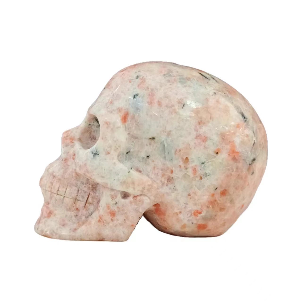 Handmade Custom Crystal Skull Sculpture - Natural Healing Stone, Reiki Energy, Home Decor Collectible - Perfect for Meditation, Spiritual Gifts & Feng Shui Decor
