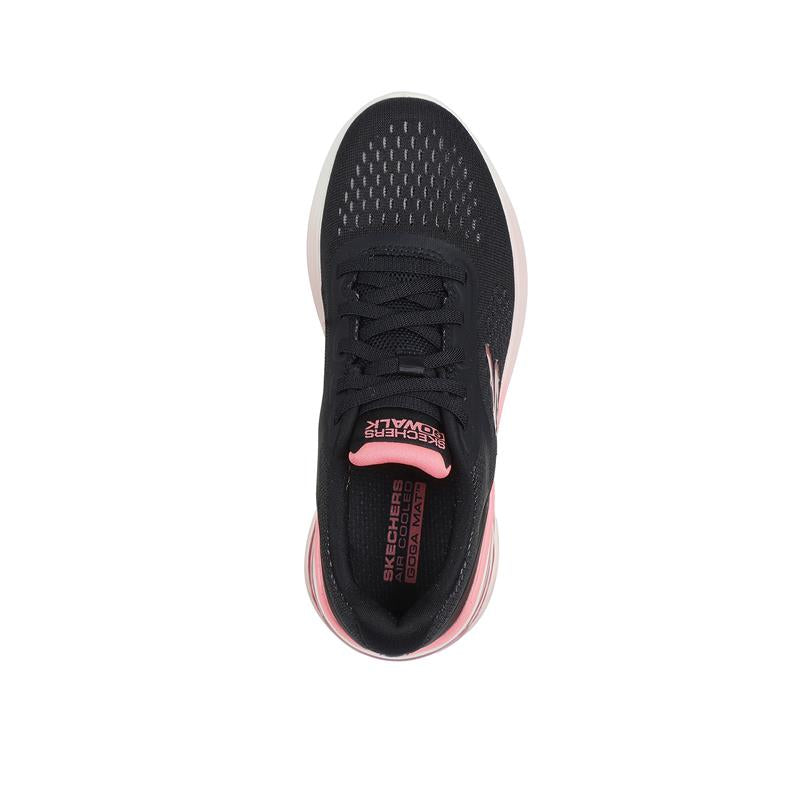 GO WALK AIR 3.0 Men's Comfortable Walking Shoes - Black/Pink (124375/BKPK) | Lightweight & Breathable for Walking, Travel & Everyday Wear