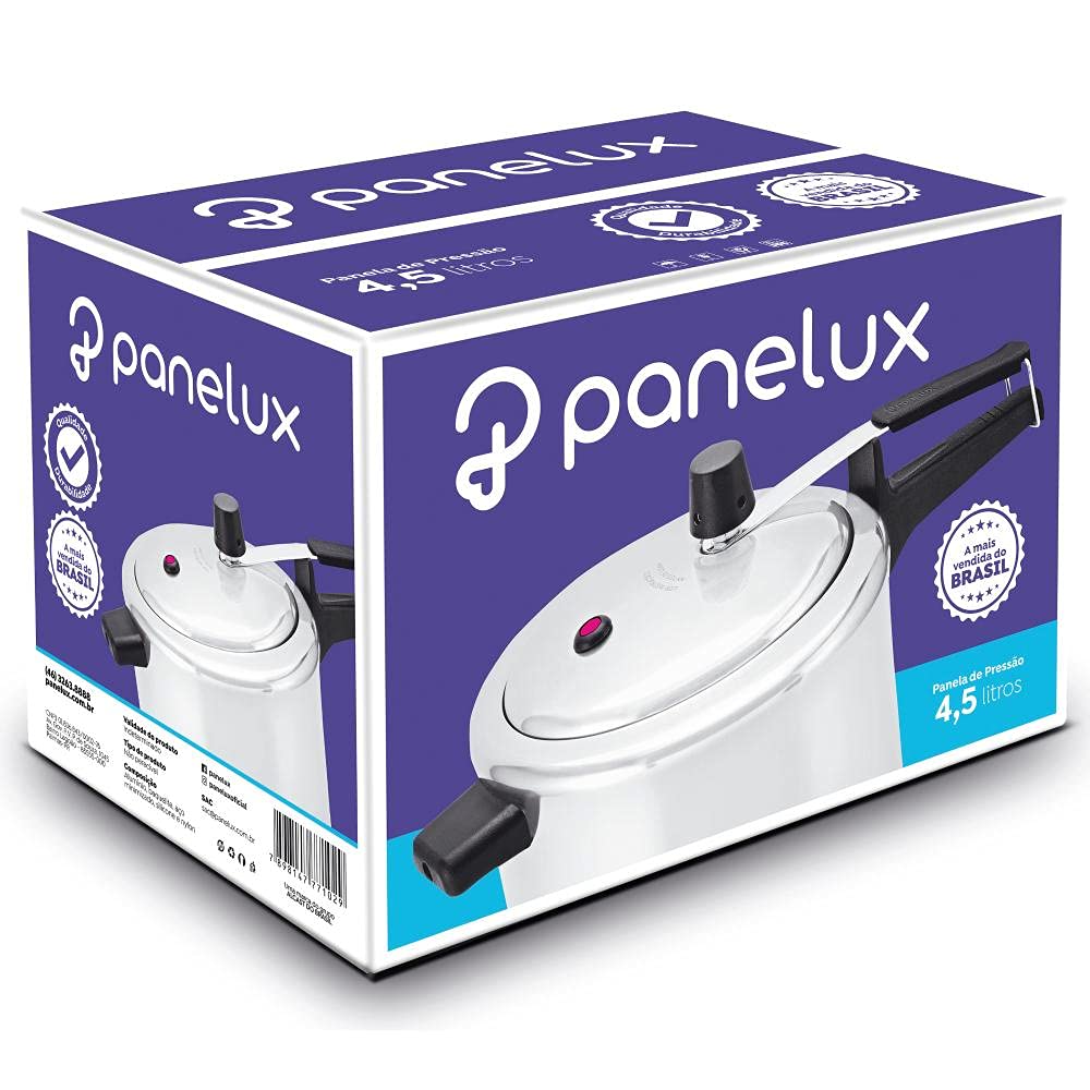 Premium Panelux Pressure Cooker 4.5L - Fast & Safe Cooking for Soups, Stews & Meals - Ideal for Home Chefs & Busy Families