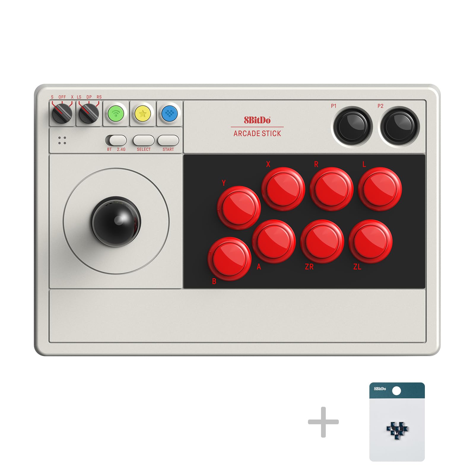 Wireless Arcade Joystick for Nintendo Switch & PC - Bluetooth Game Controller for Retro Gaming & Fighting Games - Perfect for Home Arcade & Competitive Play