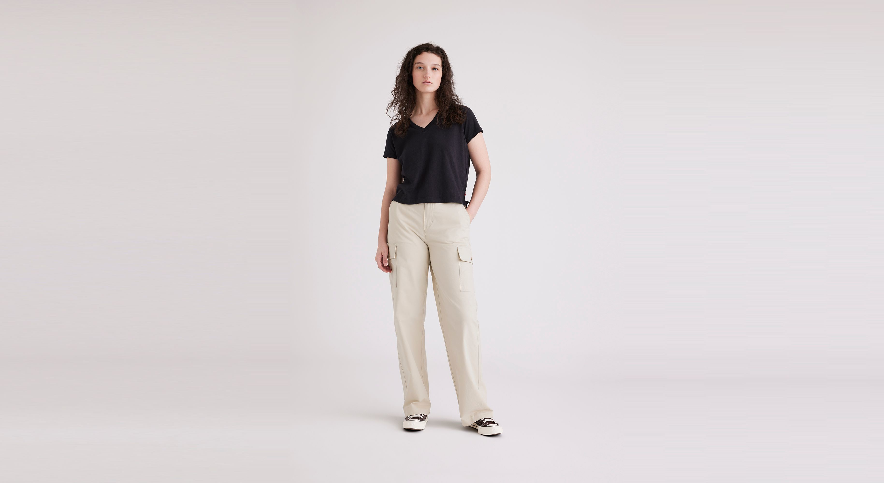 **Durable Cargo Pants for Men - High Waist & Wide Fit Work Pants - Perfect for Outdoor Activities, Hiking, and Casual Wear**