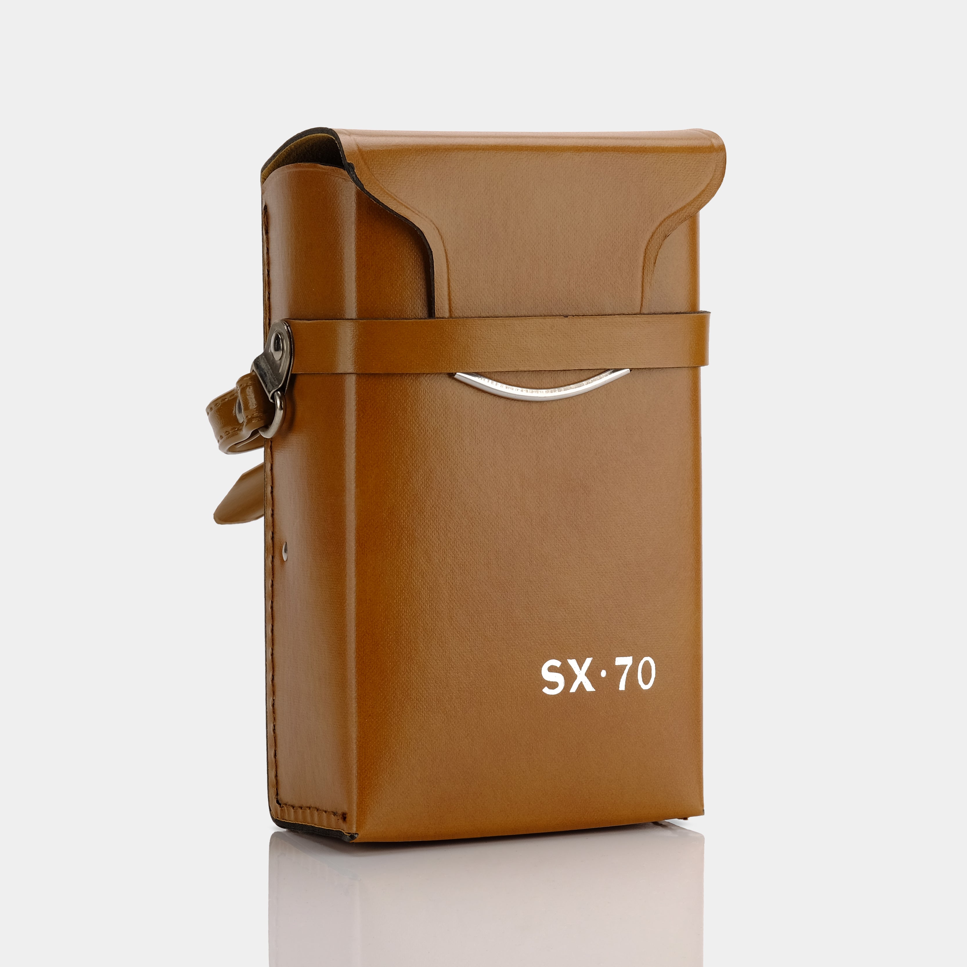 Brown Vegan Leather SX 70 Instant Camera Case - Eco-Friendly Protective Cover for Polaroid SX-70 - Perfect for Travel, Photography Enthusiasts & Vintage Camera Collectors