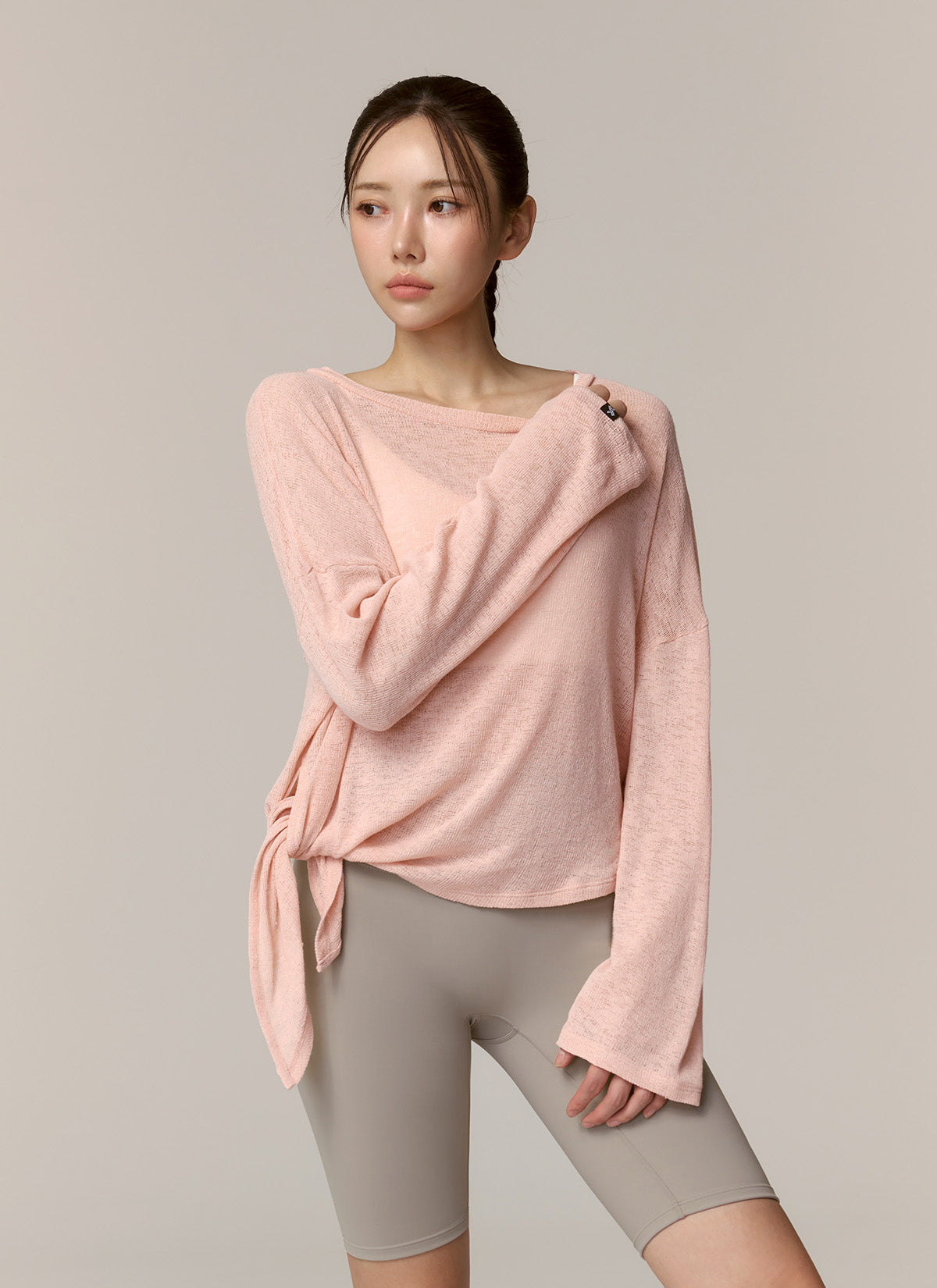 Stylish Side Slit Long Sleeve Cover Up - Women's Fashion Beachwear for Summer Vacation & Pool Parties