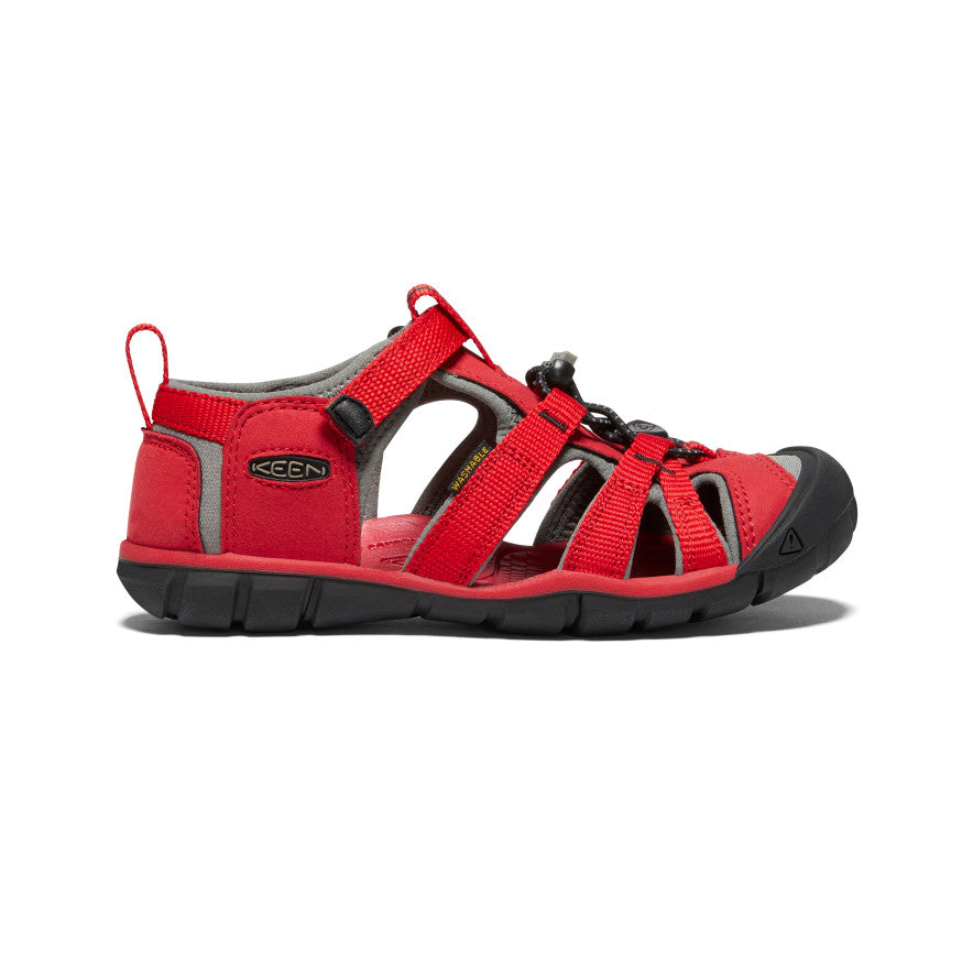 Youth Seacamp II CNX Racing Red/Gargoyle Water Shoes - Lightweight & Quick-Drying for Swimming, Beach, Boating & Water Sports