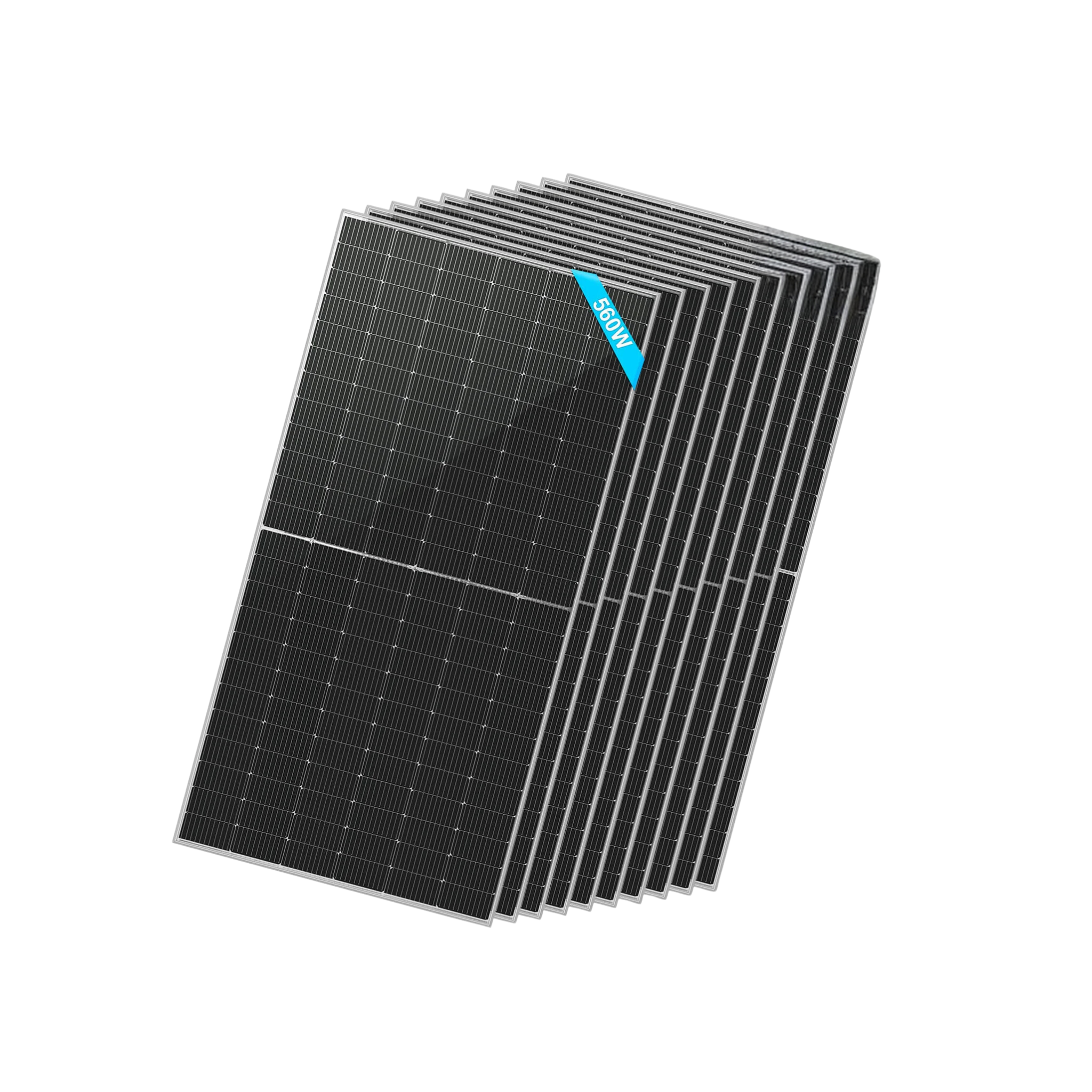 SunGoldPower 560 Watt Bifacial PERC Solar Panel - High Efficiency Monocrystalline Module for Home, RV & Off-Grid Power - SG 560WBG