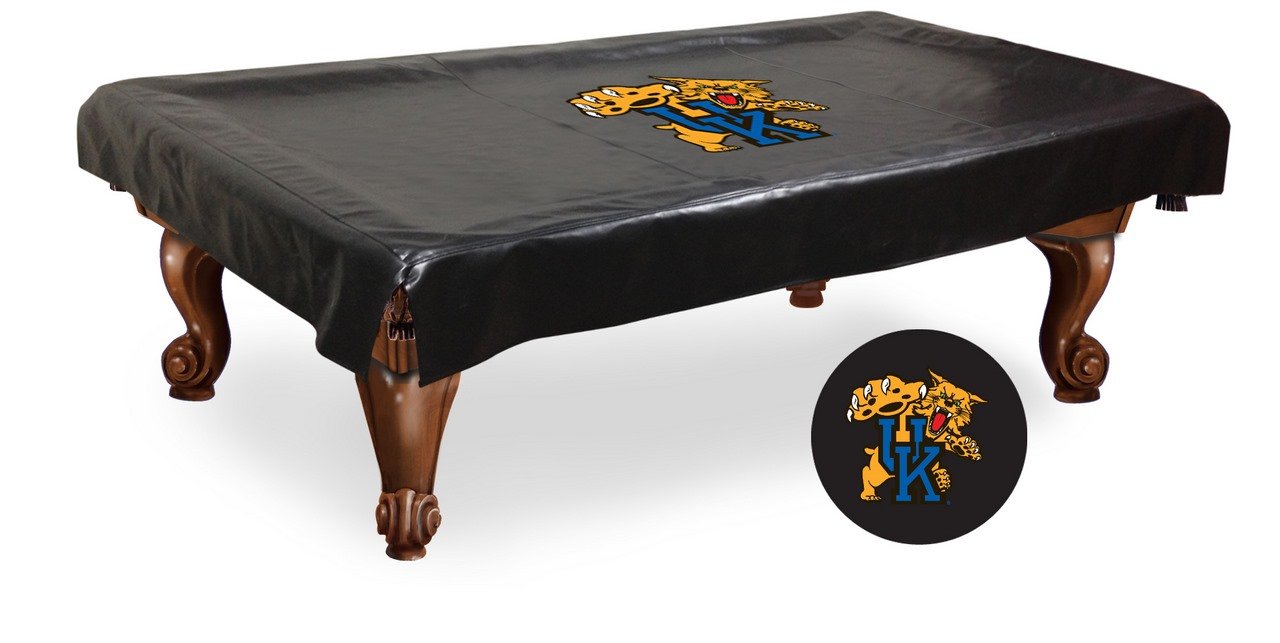 NCAA Kentucky Wildcats Billiard Table Cover - Officially Licensed Pool Table Protector for Game Rooms, Bars, and Sports Fan Decor