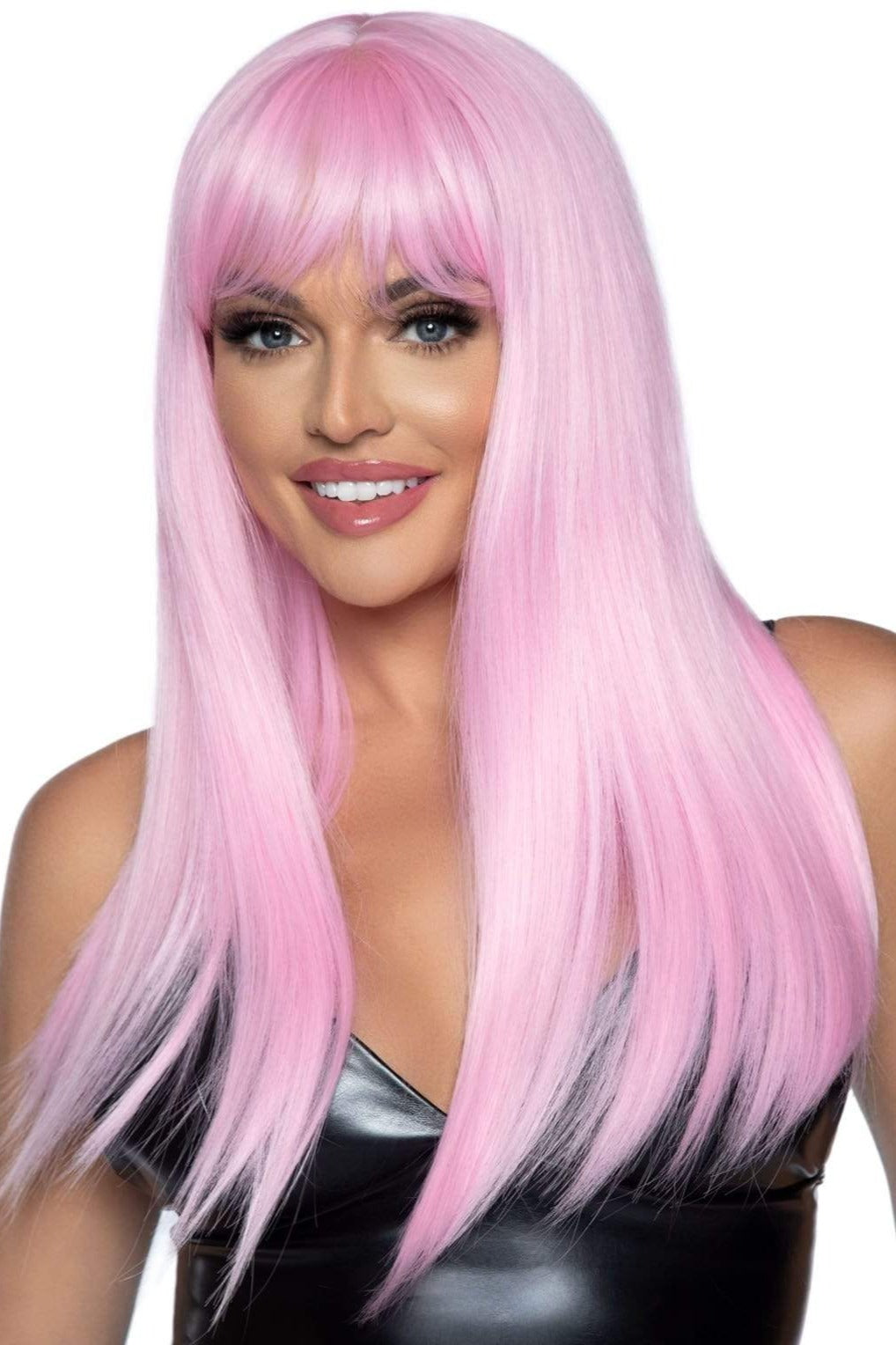 Long Straight Wig with Bangs - Natural Looking Synthetic Hair for Women | Perfect for Cosplay, Daily Wear & Costume Parties