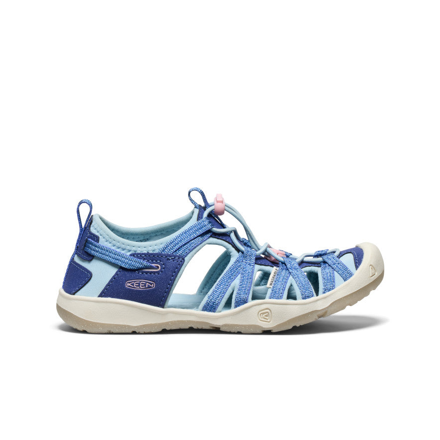 Big Kids' Moxie Sandal - Comfortable Water Shoes for Boys & Girls | Skipper Blue/Giggle Pink | Perfect for Beach, Pool & Summer Outdoor Activities