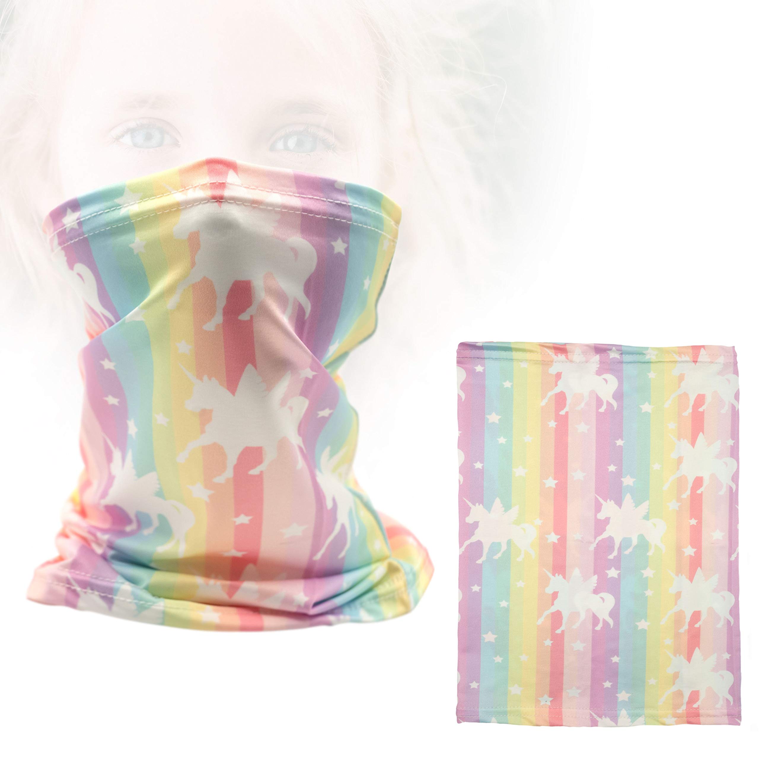 Multifunctional Tube Bandana Headband - Breathable Face Mask & Neck Gaiter for Kids & Children - Perfect for Outdoor Sports, Hiking, and School Activities