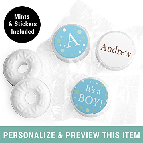 Personalized 'It's a Boy' LifeSavers Mints - Blue Baby Boy Announcement Favors (Pack of 320) - Perfect for Baby Showers, Gender Reveals & Newborn Celebrations
