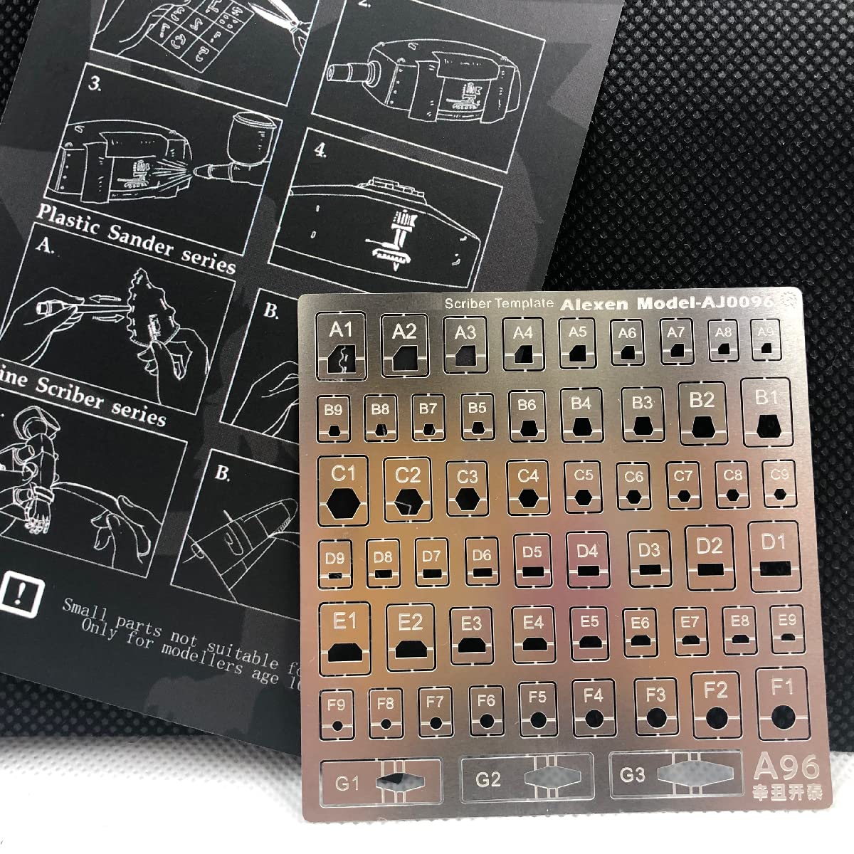 Premium Gundam Model Building Kit - Flat & Folding Scribe Tools, Line Detail Maker, Carving Ruler for Hobby Craft | Perfect for DIY Model Kits, Scale Modeling, and Miniature Detailing Projects