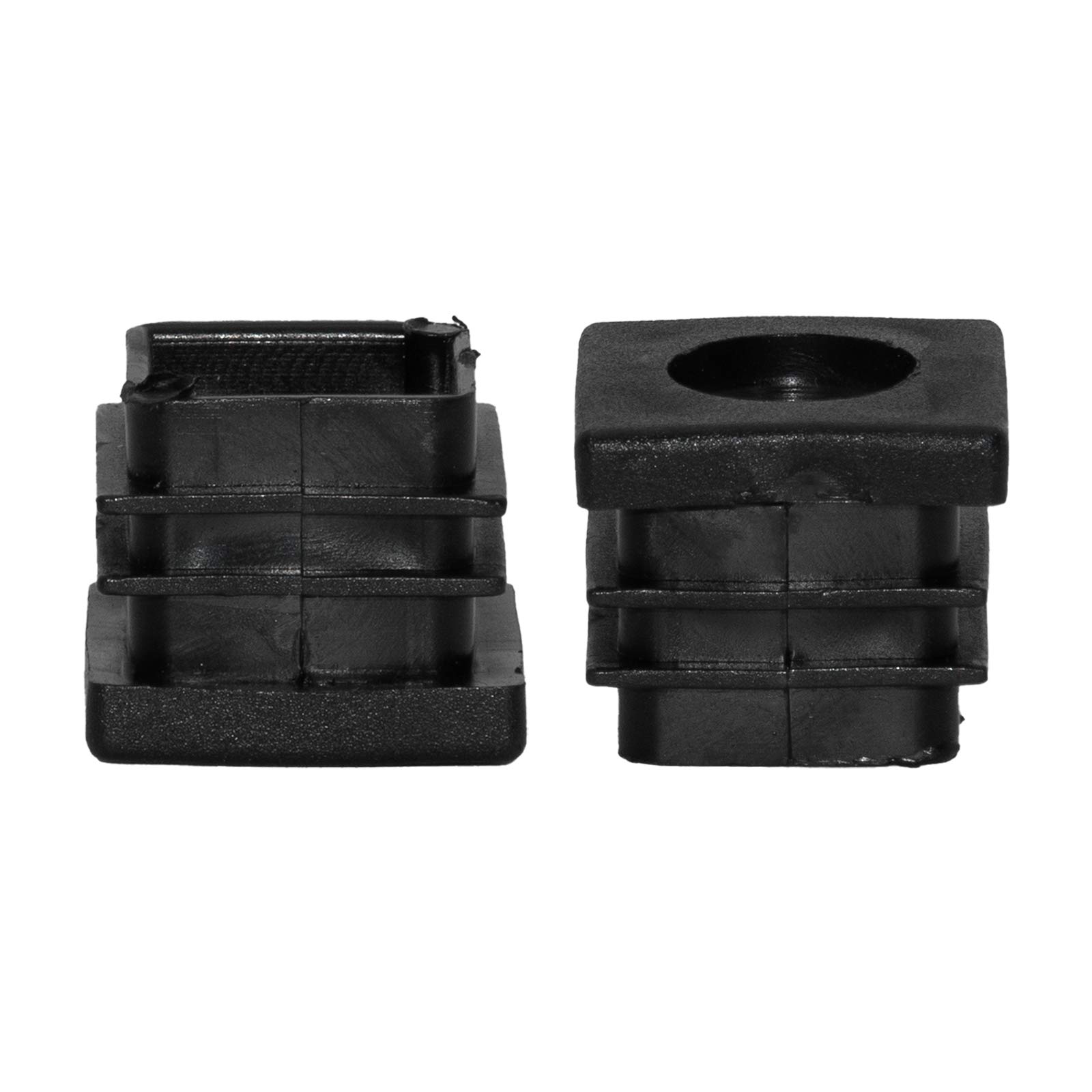16-Pack Black M8 Thread Plastic Leveling Feet - 20x20mm (13/16