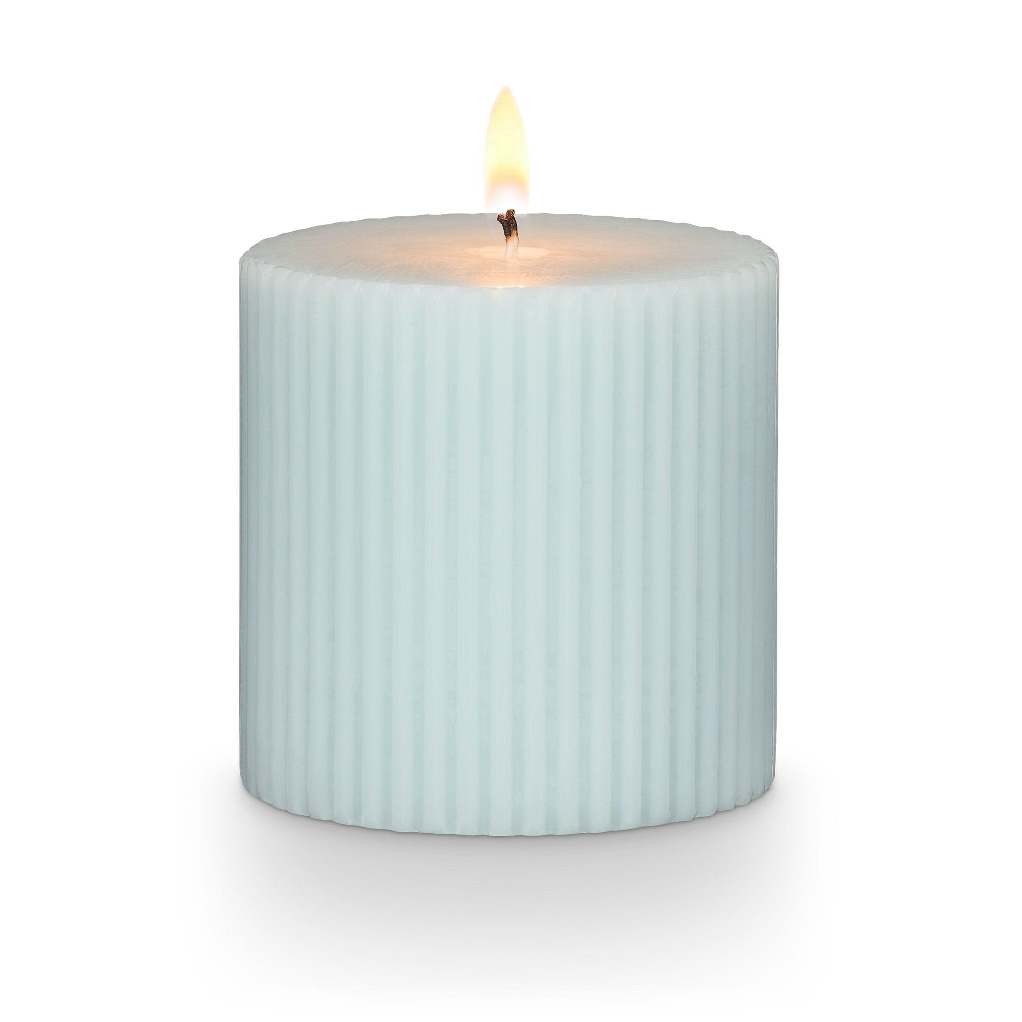 Premium Small Fragrant Sea Salt Pillar Candle - Natural Aromatherapy for Home Relaxation & Spa Decor
