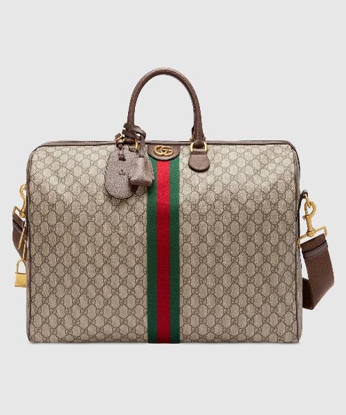 Gucci Ophidia GG Large Carry On Duffle Bag - Luxury Designer Travel Duffel for Women & Men - Perfect for Weekend Getaways, Gym & Air Travel