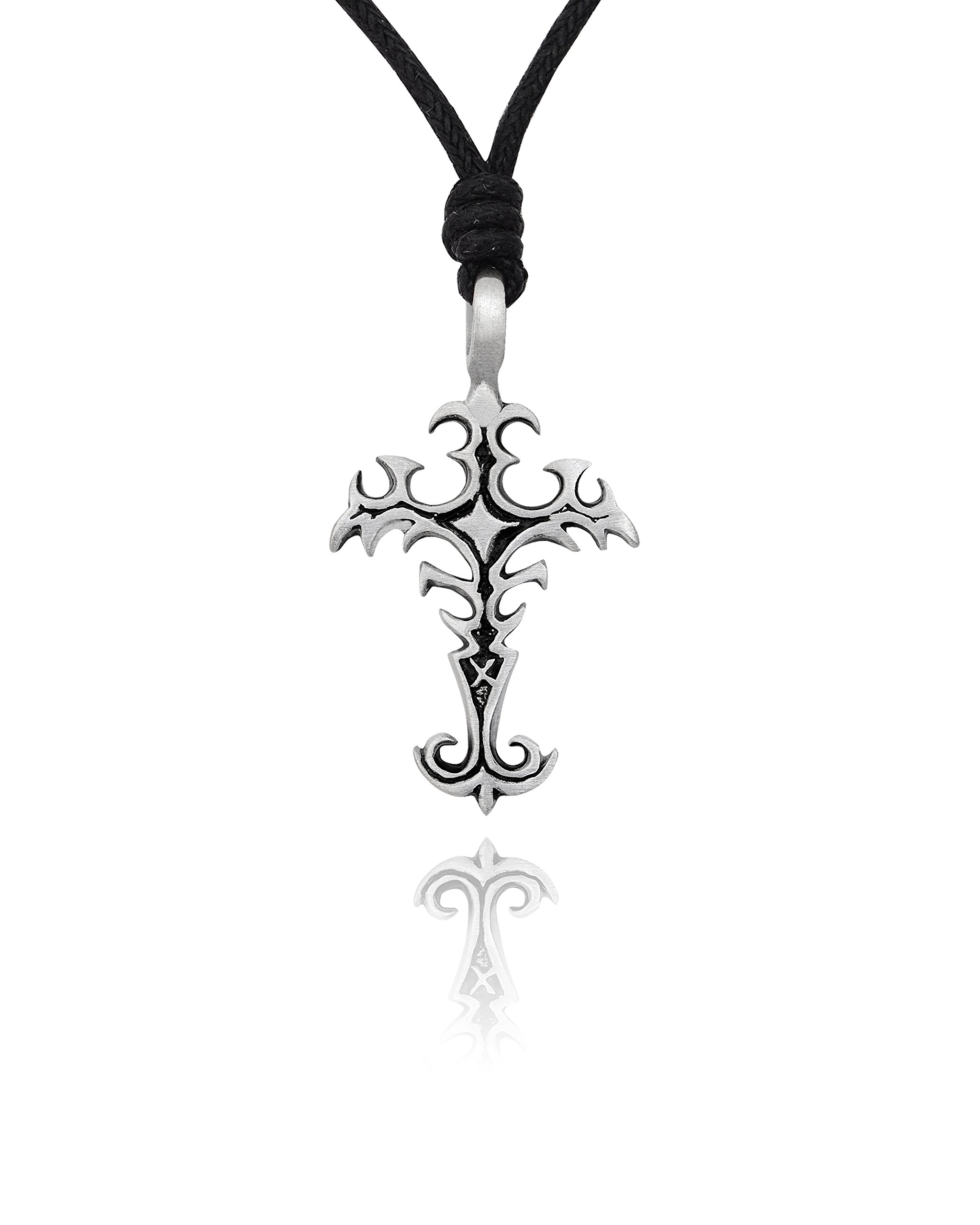 Elegant Silver Cross Pendant Necklace for Women - Vintage Pewter Charm Jewelry - Perfect for Gifts, Church, Weddings & Everyday Wear