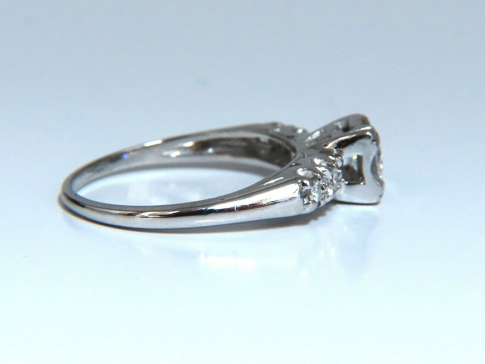 0.46ct Natural Round Cut Diamond Ring in Vintage 14K Gold - Elegant Engagement, Wedding & Anniversary Jewelry Gift for Women