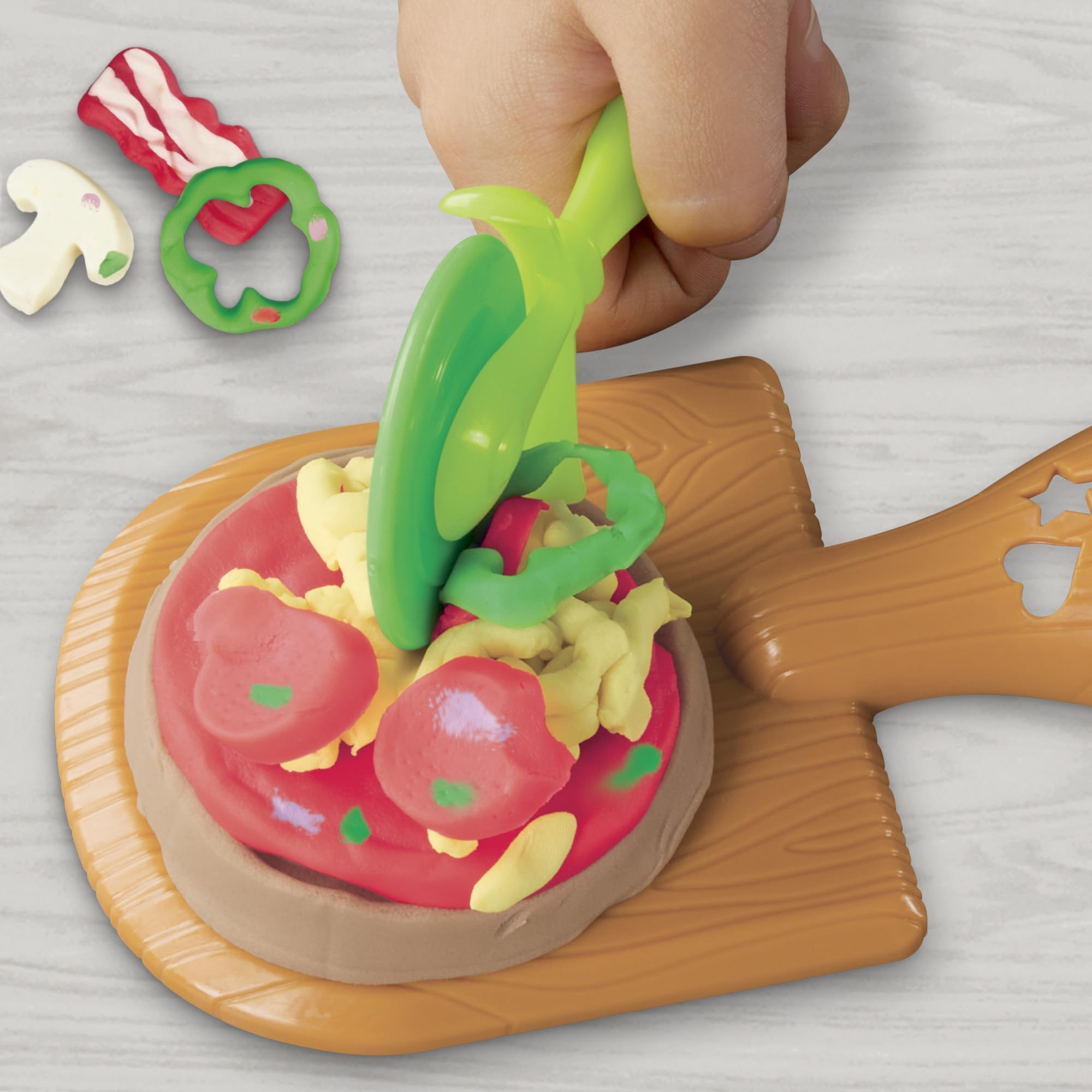 Play-Doh Kitchen Creations Pizza Oven Playset with 6 Cans & 8 Accessories - Fun Pretend Play Cooking Toy for Kids Ages 3+, Great for Preschool Learning, Classroom Activities & Creative Playtime
