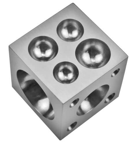 JTS Jewelry Dapping Set - 41 Piece Dapping Block & Punch Kit for Metal Forming, Jewelry Making & Metalsmithing | Perfect for DIY Jewelry, Metal Crafting & Professional Goldsmith Work
