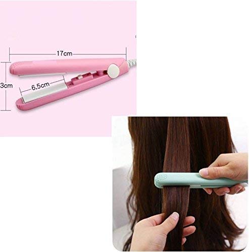 Jarsvoy TYA 6155 7-Piece Pink Makeup Kit with Mini Hair Straightener - Perfect for Travel & Gifts