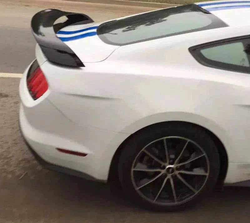 2015-2023 Ford Mustang GT350R Style Glossy Black ABS Rear Spoiler Wing - High Performance Car Styling for Racing & Street Driving