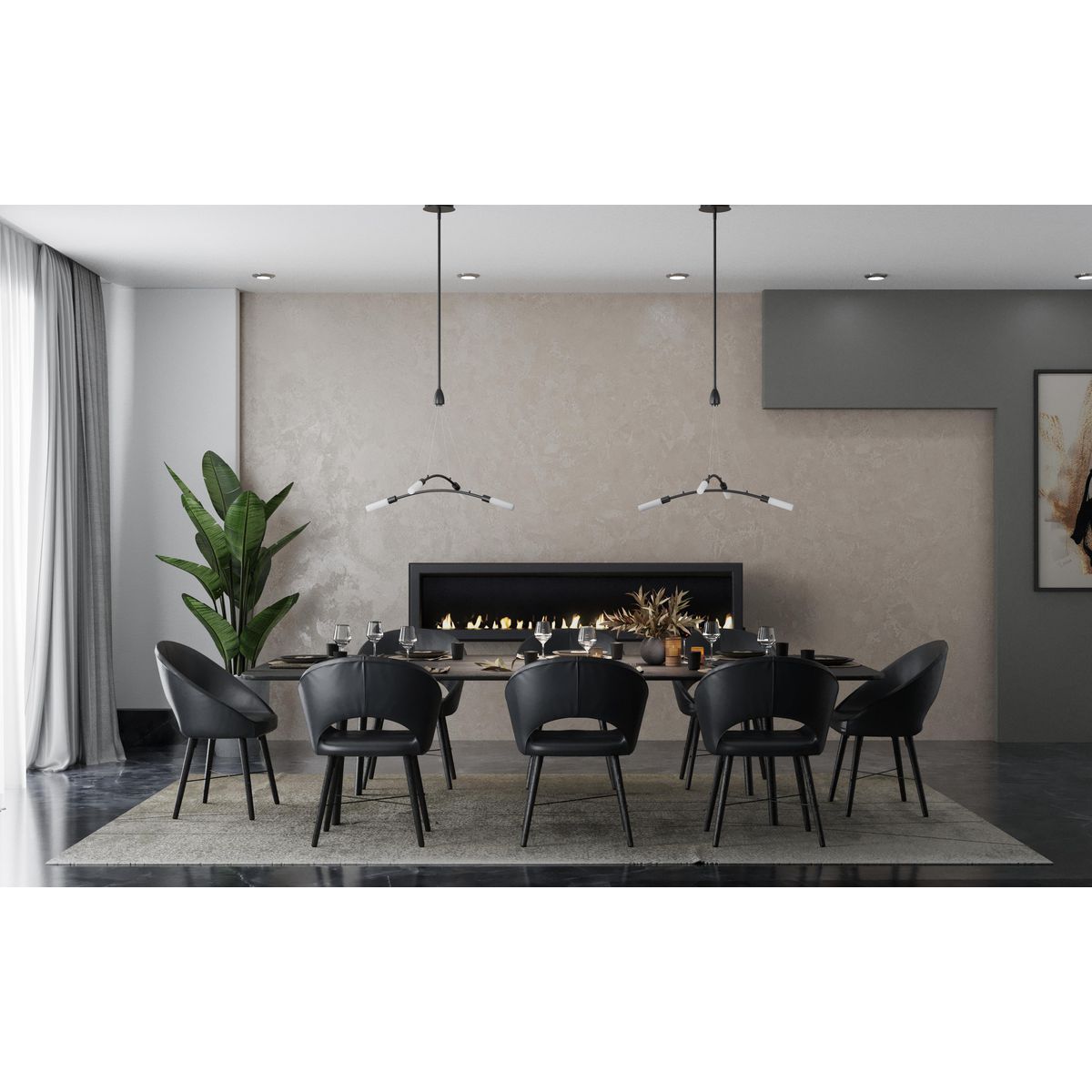 Kylo LED 4-Light Frosted Acrylic Chandelier - Modern Crystal Ceiling Light Fixture for Dining Room, Bedroom & Living Room Decor