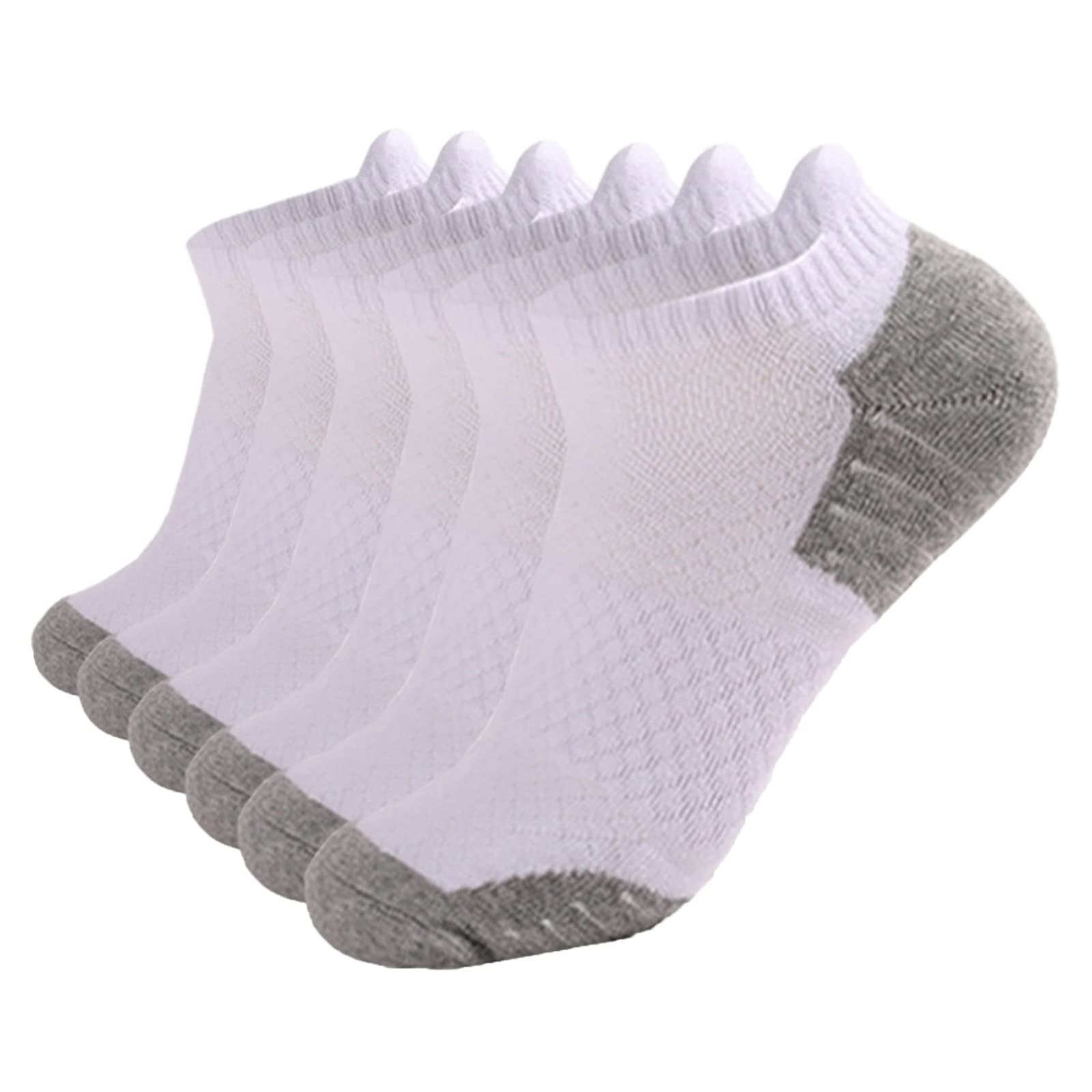 Low Cut Athletic Socks for Men with Heel Tab - Breathable Running & Casual Socks Size 13-15 - Fleece Lined Comfort for Sports, Workouts & Everyday Wear
