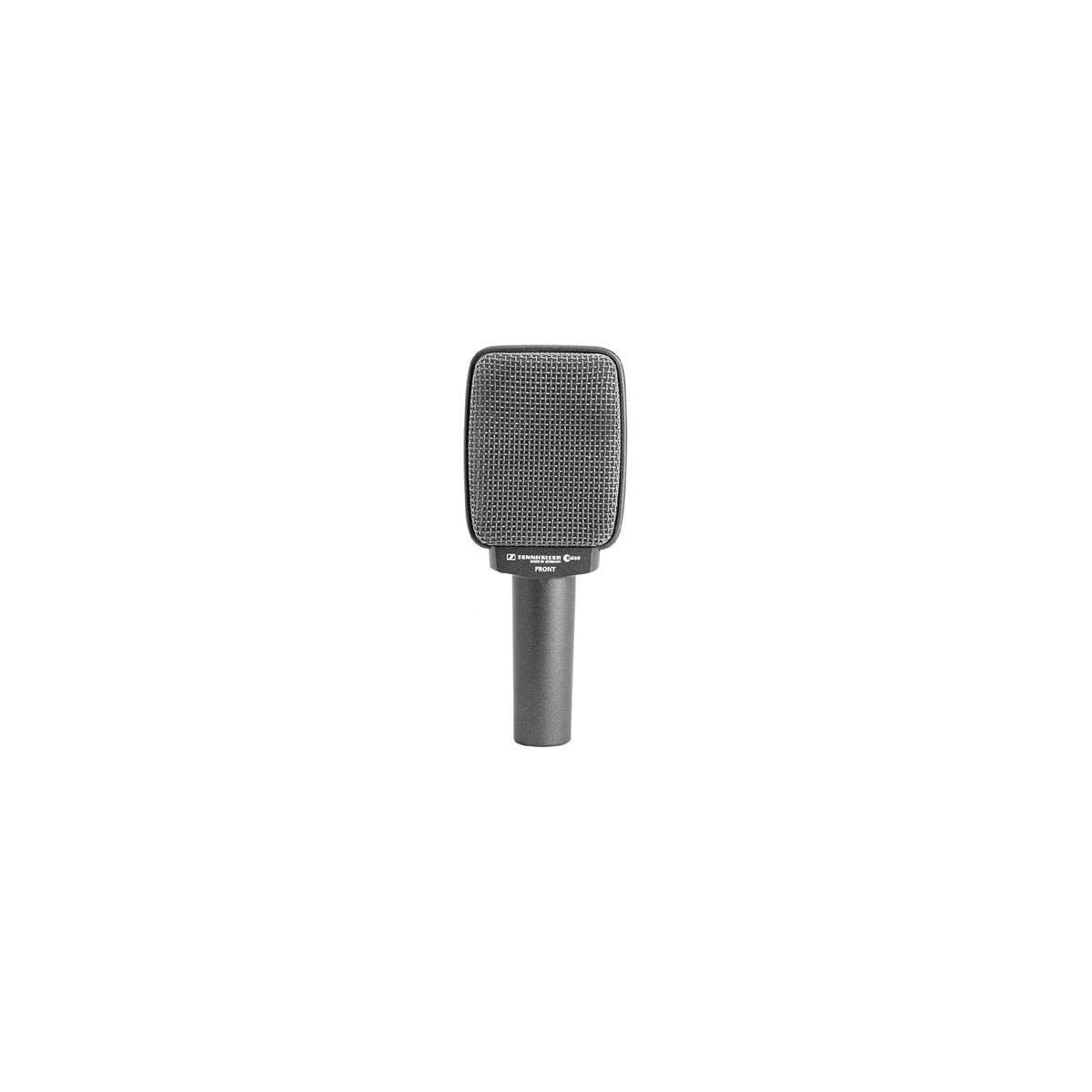 Sennheiser Professional e 609 Silver Super-Cardioid Instrument Microphone - Wired/Wireless for Guitar, Drums & Live Performances