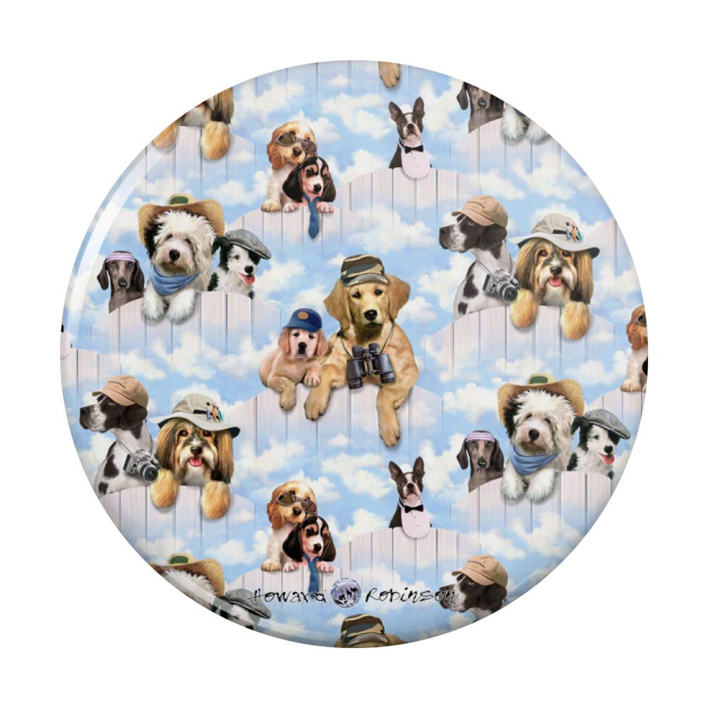 Funny Dog Puppy Club Pattern Kitchen Refrigerator Magnet - Cute Decorative Fridge Magnets for Home, Office & Dorm Room Organization