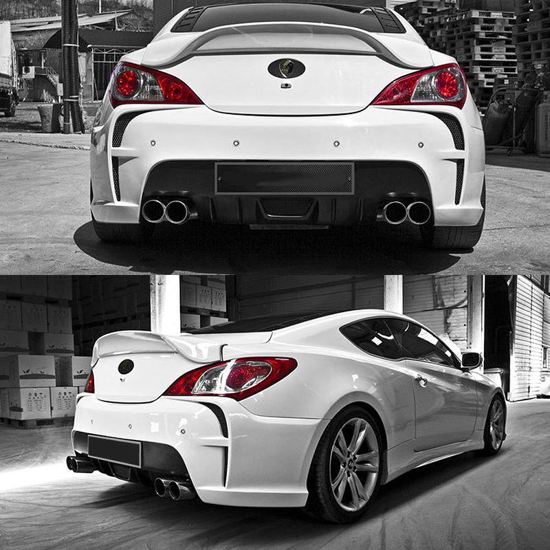 2010-2016 Hyundai Genesis Coupe Poly Vega Style Rear Spoiler Wing - High Performance Car Accessory for Sporty Look & Improved Aerodynamics - Perfect for Racing, Car Shows & Street Style Enhancement