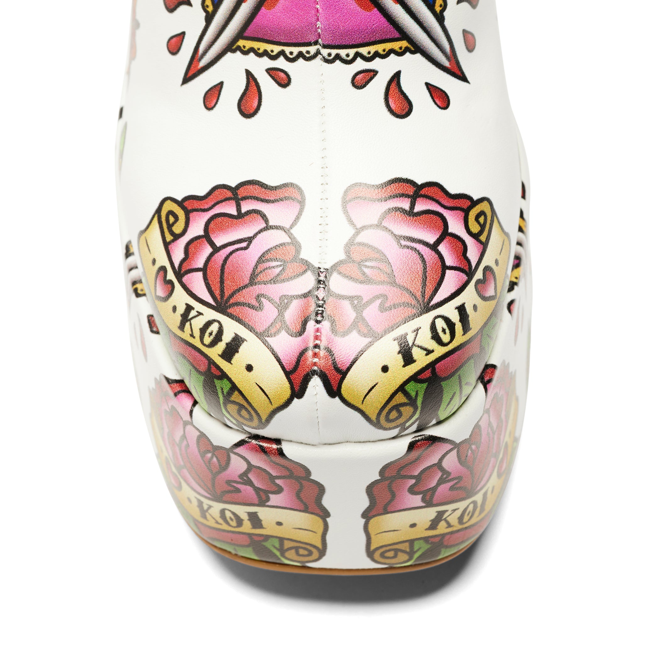 Verdict of a Serpent & Dagger Heeled Boots in White - Stylish Women's Fashion Boots for Party, Night Out and Special Occasions