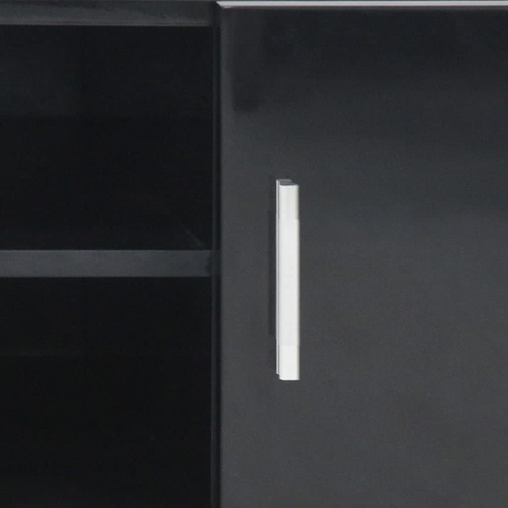 Modern High Gloss TV Stand Console with Storage - 47.2