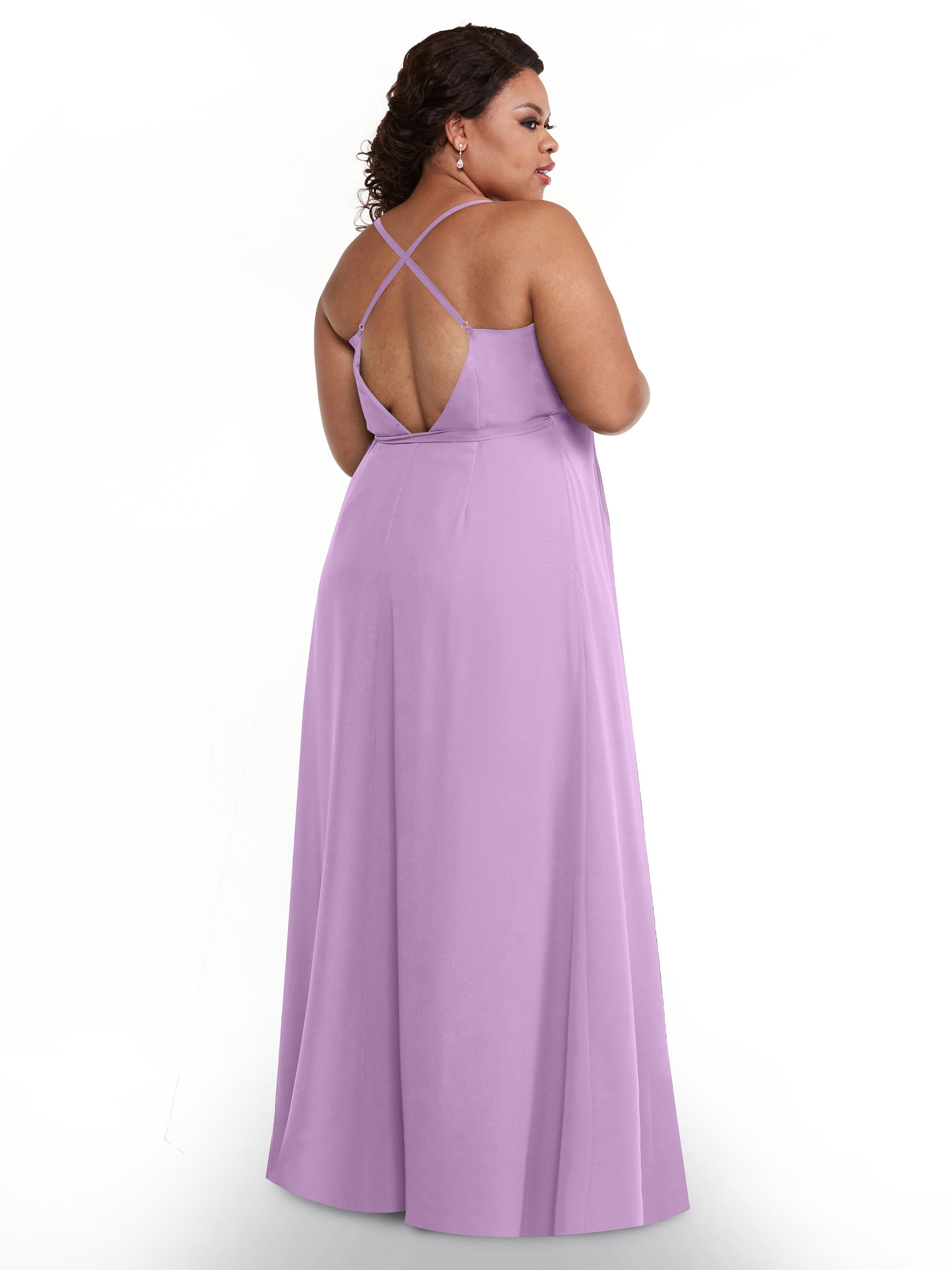 Elegant 80171 Sheath Chiffon Bridesmaid Dress with Adjustable Self-Tie Waist Sash - Perfect for Weddings, Formal Events & Special Occasions
