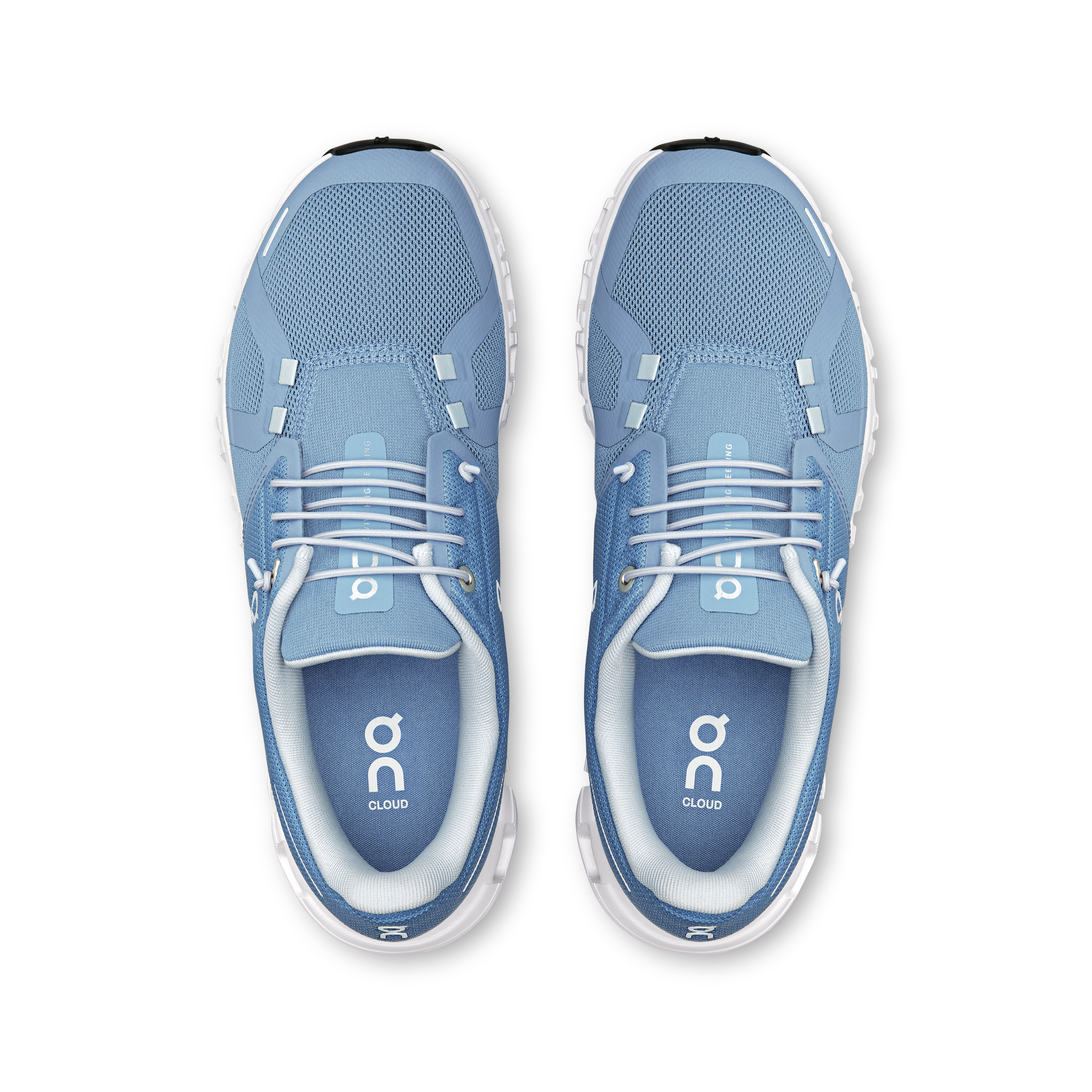 On Running Women's Cloud 6 Running Shoes - Lightweight & Breathable Sneakers for Women in Chambray/White | Perfect for Jogging, Gym Workouts & Everyday Wear