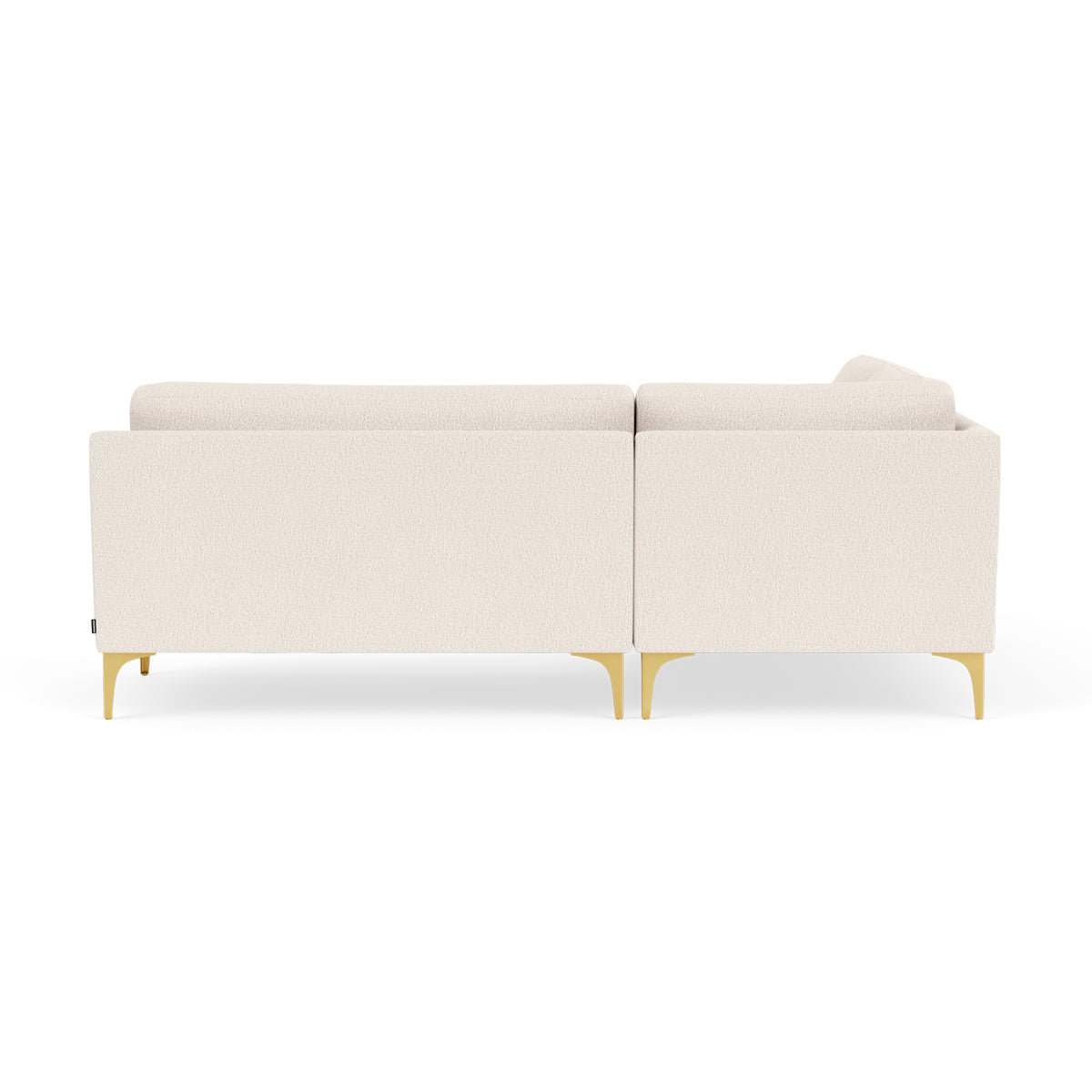 Astha Boucle Left Corner Sofa - Modern L-Shaped Sectional Couch for Living Room, Lounge & Office - Soft Fabric Upholstery, Comfortable Seating for Home Decor