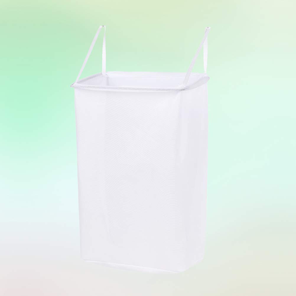 DOITOOL Wall Mounted Storage Basket with 2 Sticky Hooks - Hanging Organizer for Bathroom, Kitchen, Bedroom & Office - Space Saving Home Storage Solution for Toiletries, Cosmetics, Spices & Small Essentials