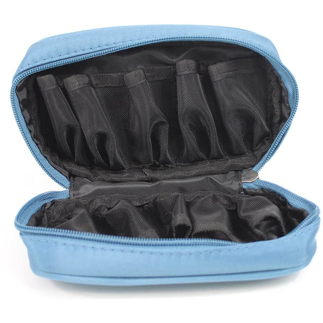 Premium Essential Oil Travel Case - Holds 10 Bottles, Leak-Proof & Durable (Blue) - Perfect for Aromatherapy, Yoga & On-The-Go Use