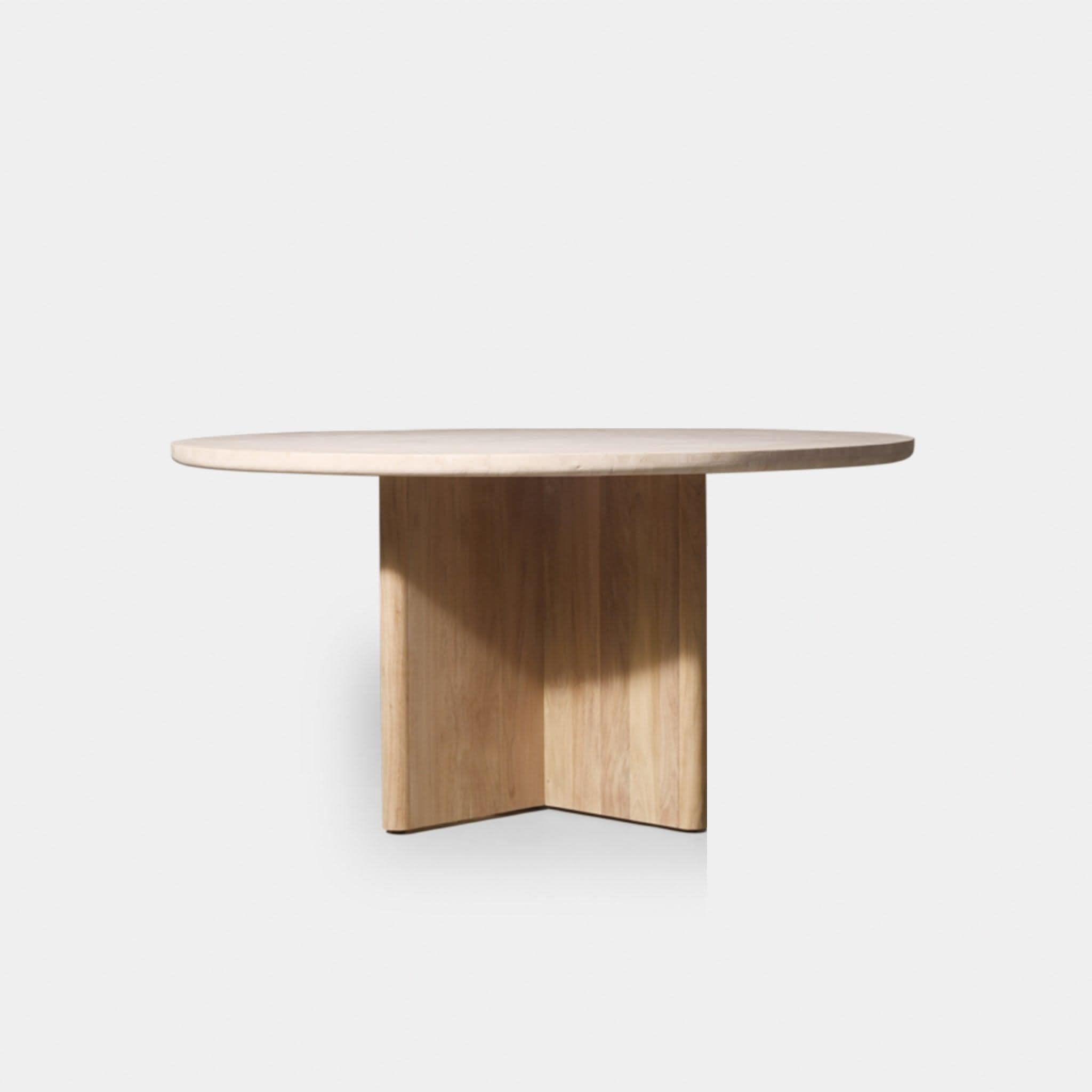 Victoria Teak Round Dining Table 1500 - Premium Outdoor & Indoor Dining Table for Patio, Garden, Restaurant & Home Decor