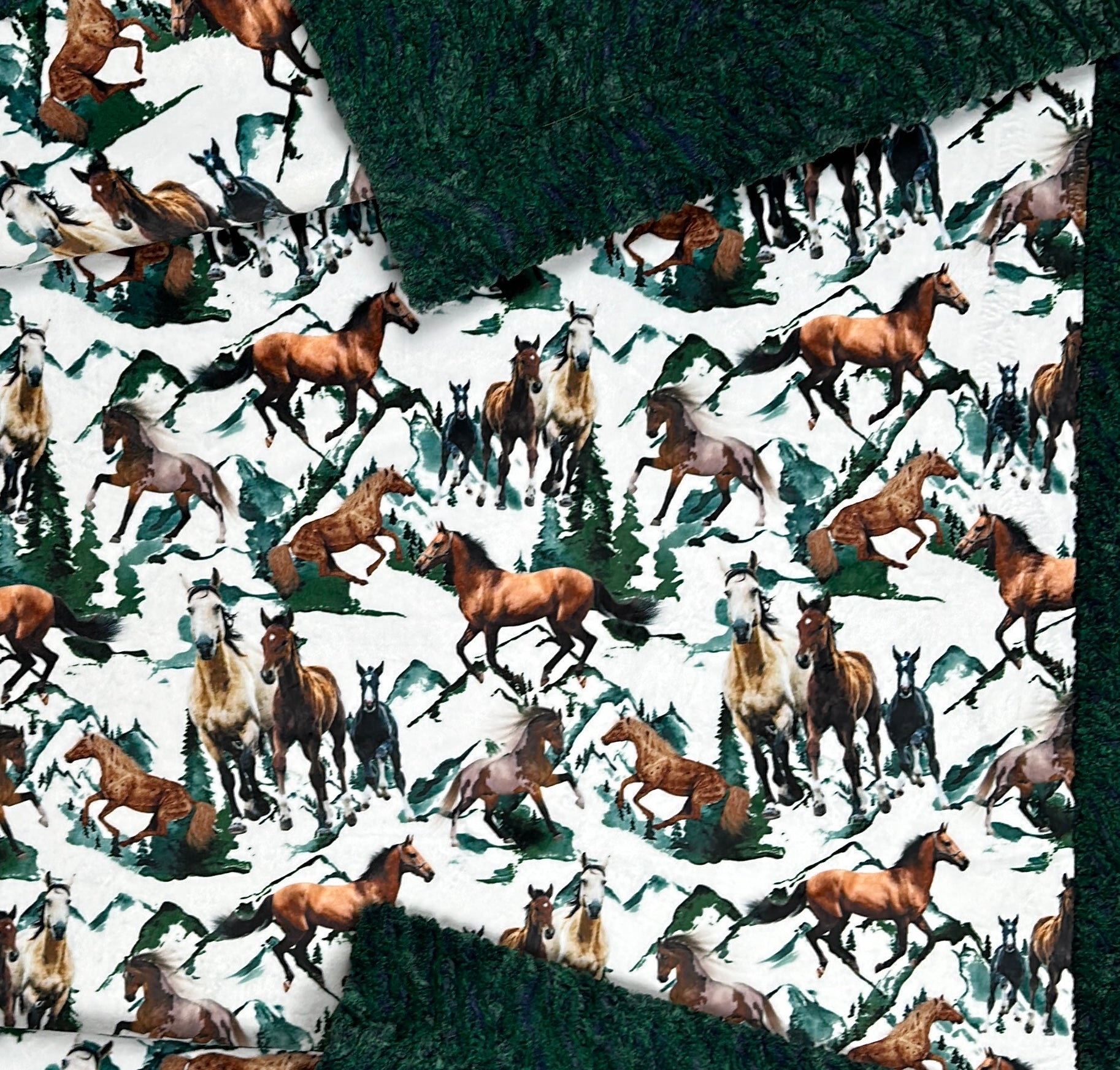 Wild Horses on Everglade Heather Zebra Print 54x77 Inch Large Soft Throw Blanket - Perfect for Sofa, Bed & Outdoor Picnics