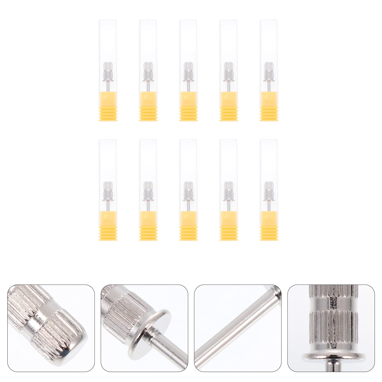 Minkissy 10pcs Nail Drill Bits for Electric File - Perfect for Salon & Home Manicures