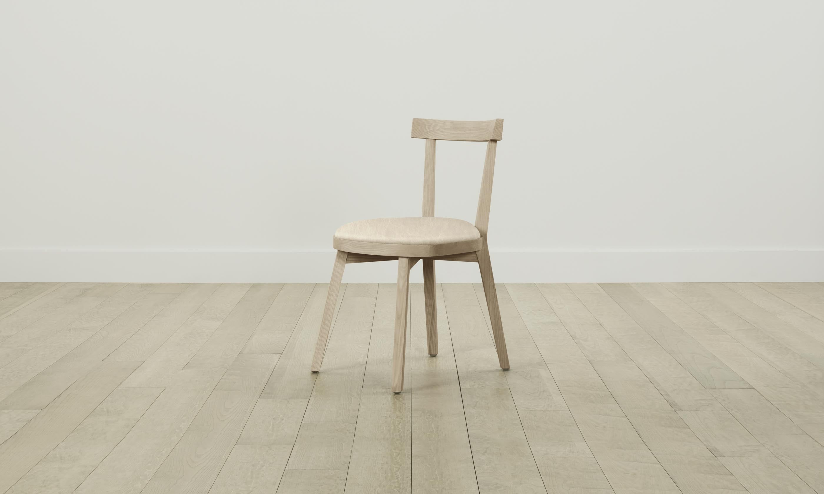 Allen Dining Chair - Premium Tuscan Leather Bisque Upholstery for Elegant Home & Restaurant Seating - Perfect for Dining Rooms, Kitchens & Office Spaces
